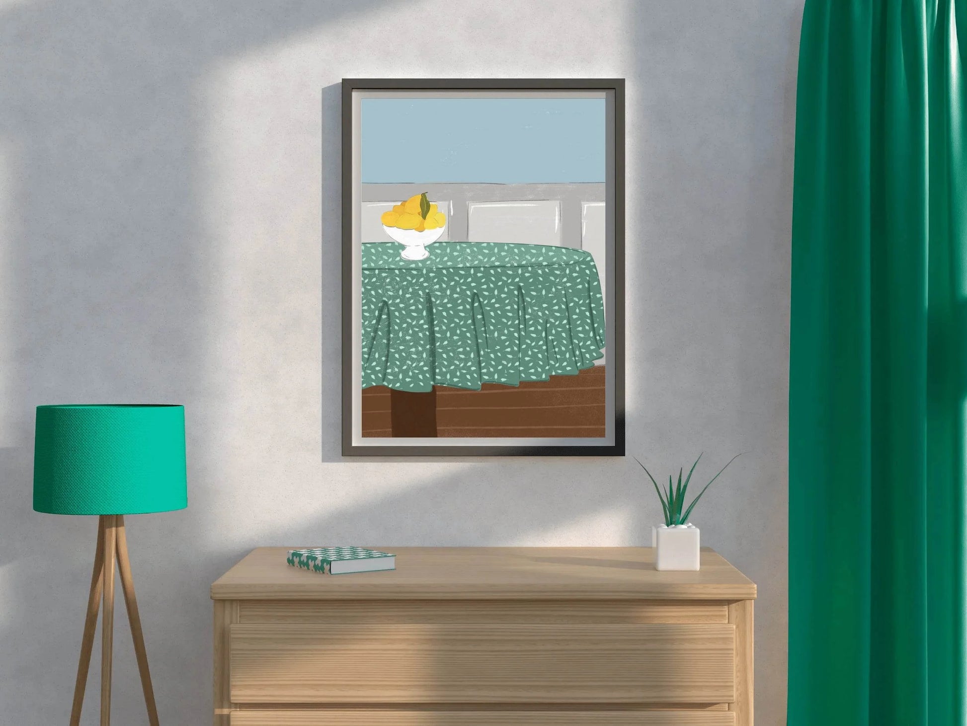 Lemon On The Table Wall Art - beink online art store