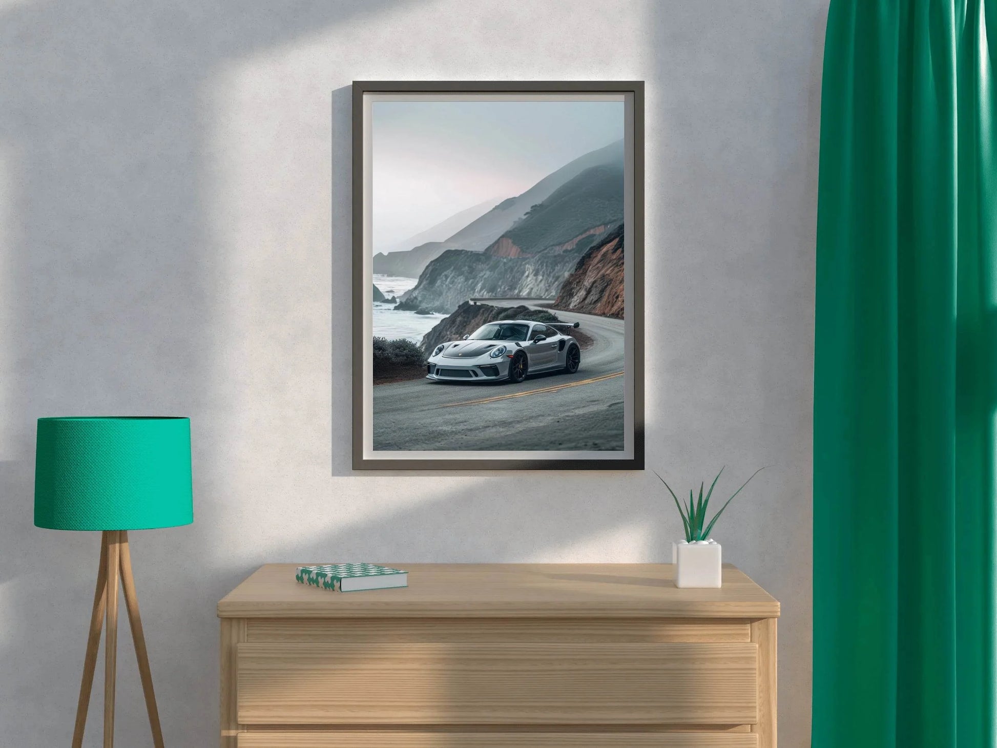 Porsche 911G Silver Wall Art - beink online art store
