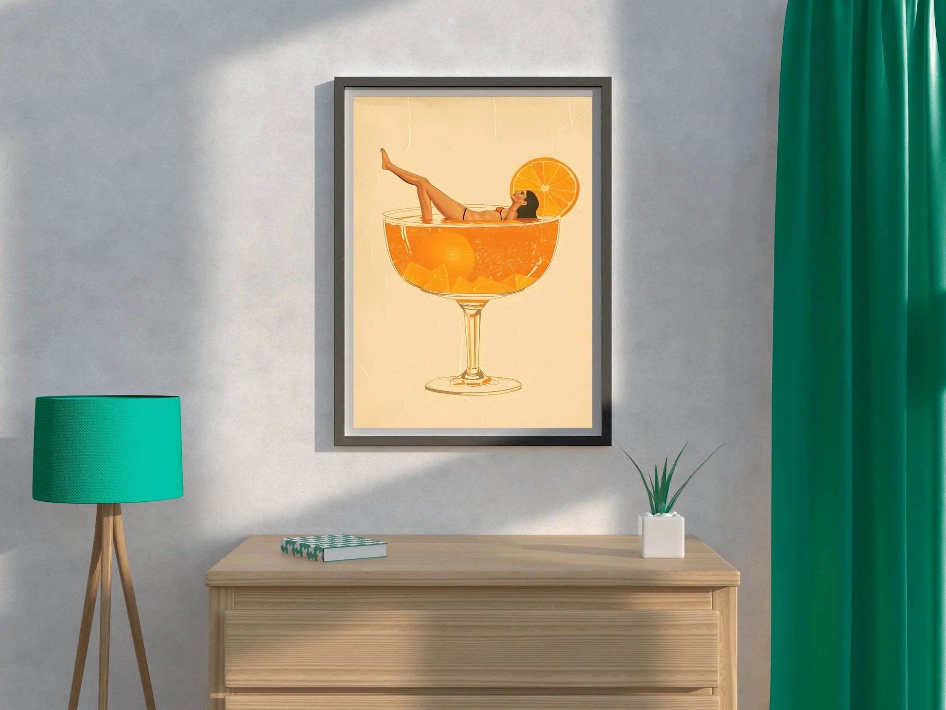Pinup Girl In Beer Wall Art - beink online art store