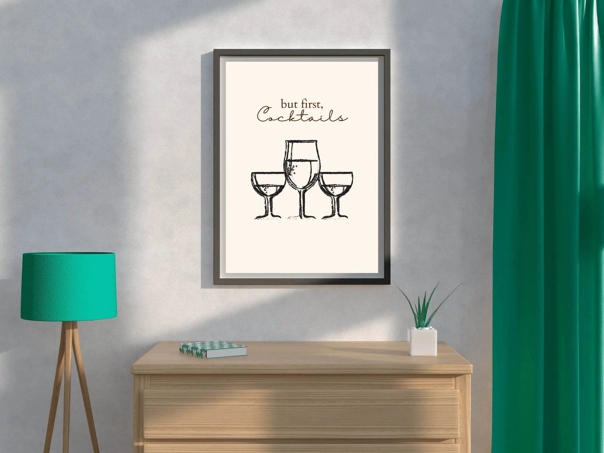 Different Sizes of Drinking Cups Wall Art - beink online art store