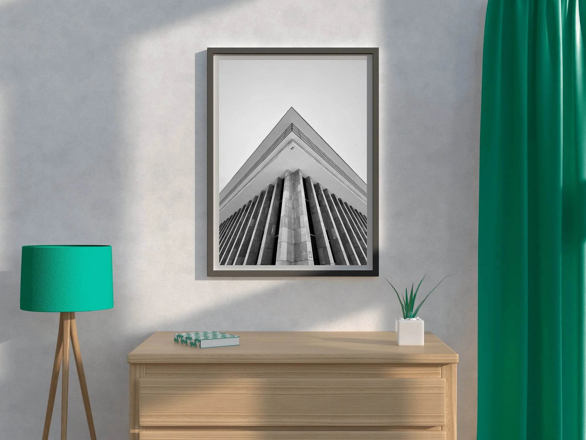 Building Architecture Black & White Wall Art - beink online art store