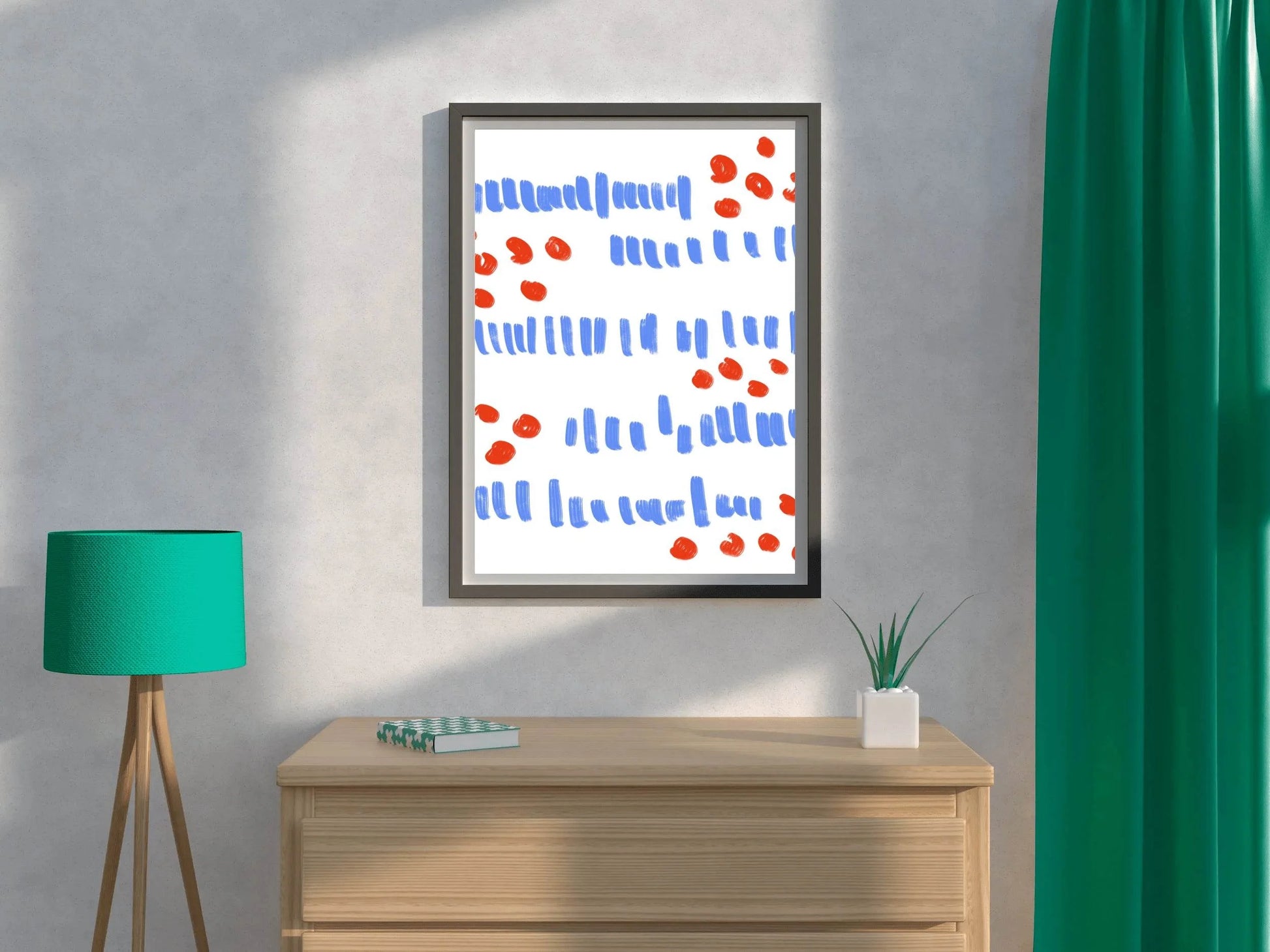 Colored Geometric Shapes Wall Art - beink online art store
