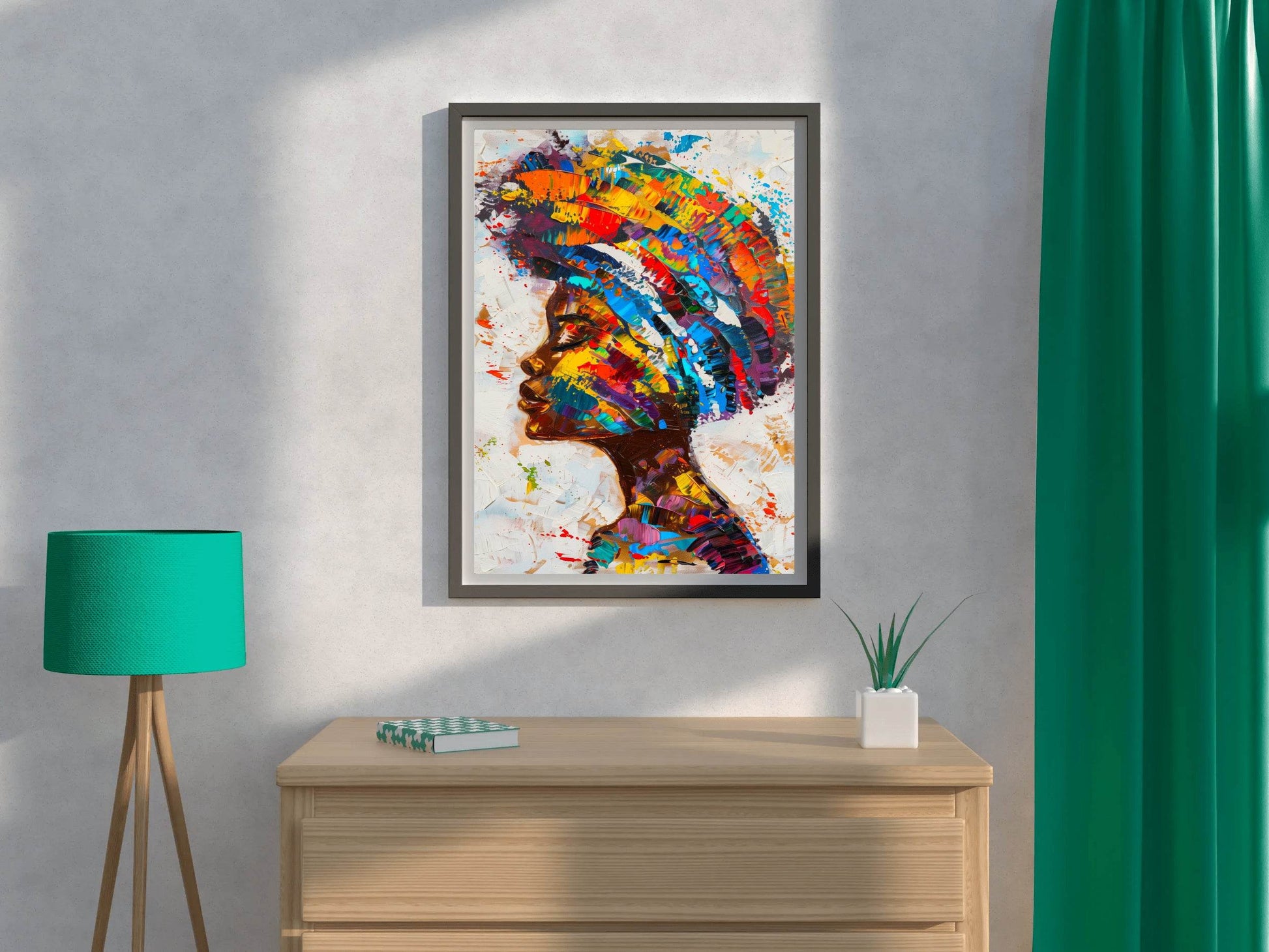 African Woman Portrait Wall Art - beink online art store