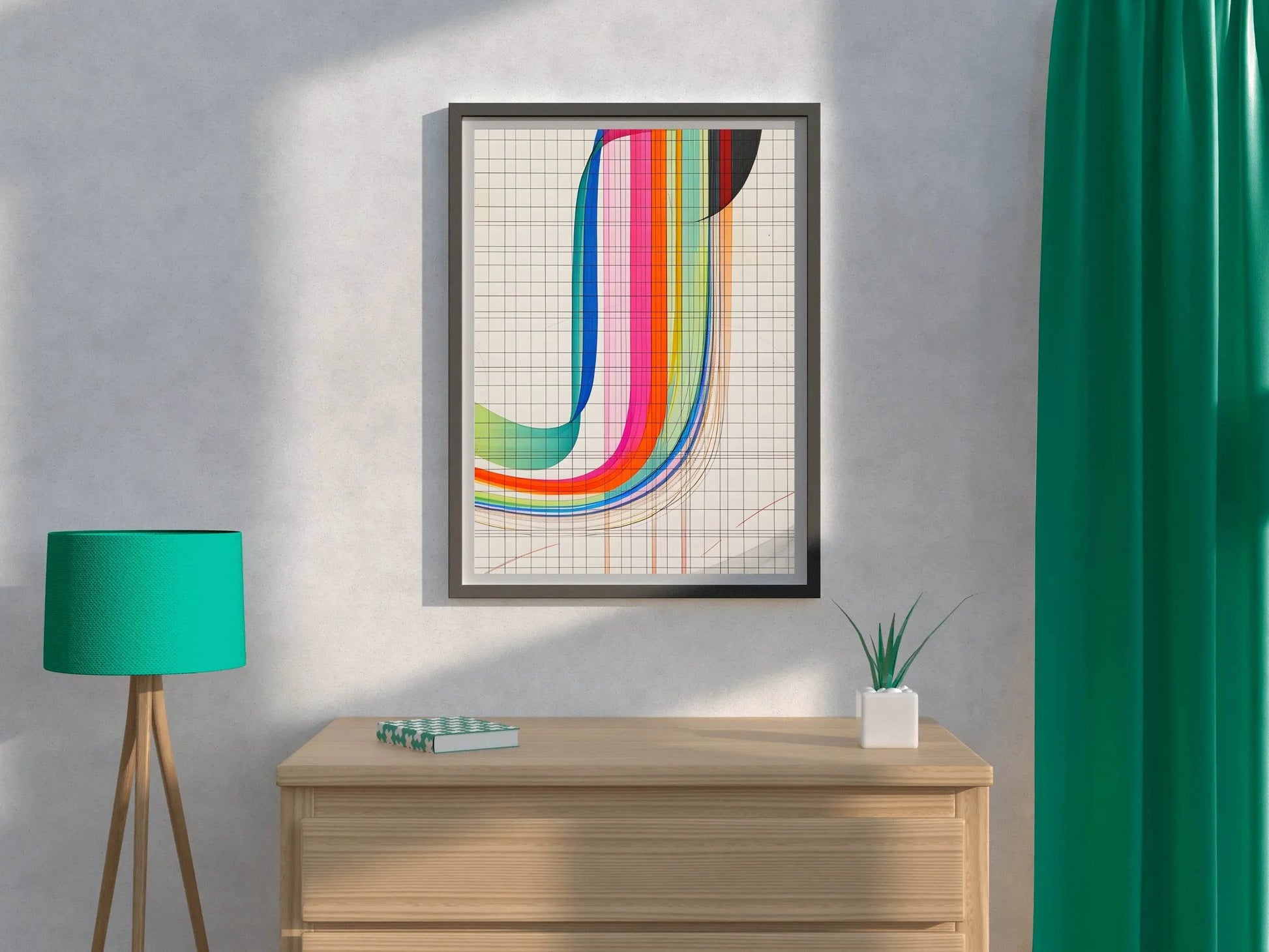 Rainbow Currents Digital Art - beink online art store