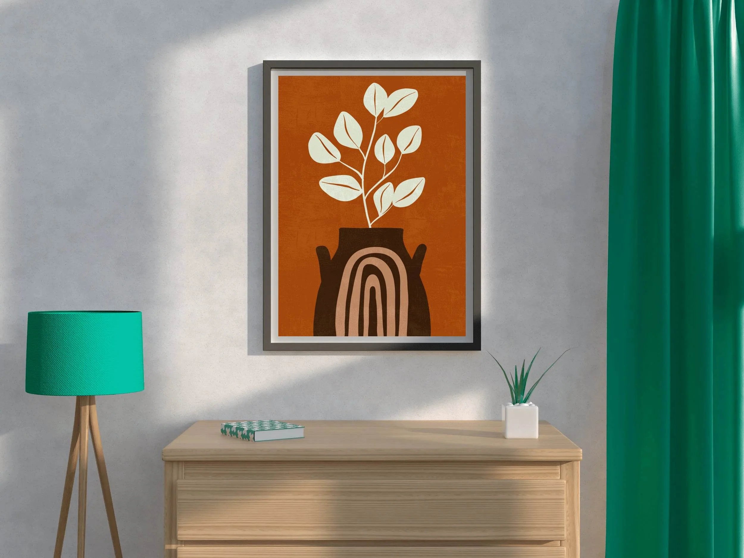 Boho Fantasy Vase Wall Art - beink online art store