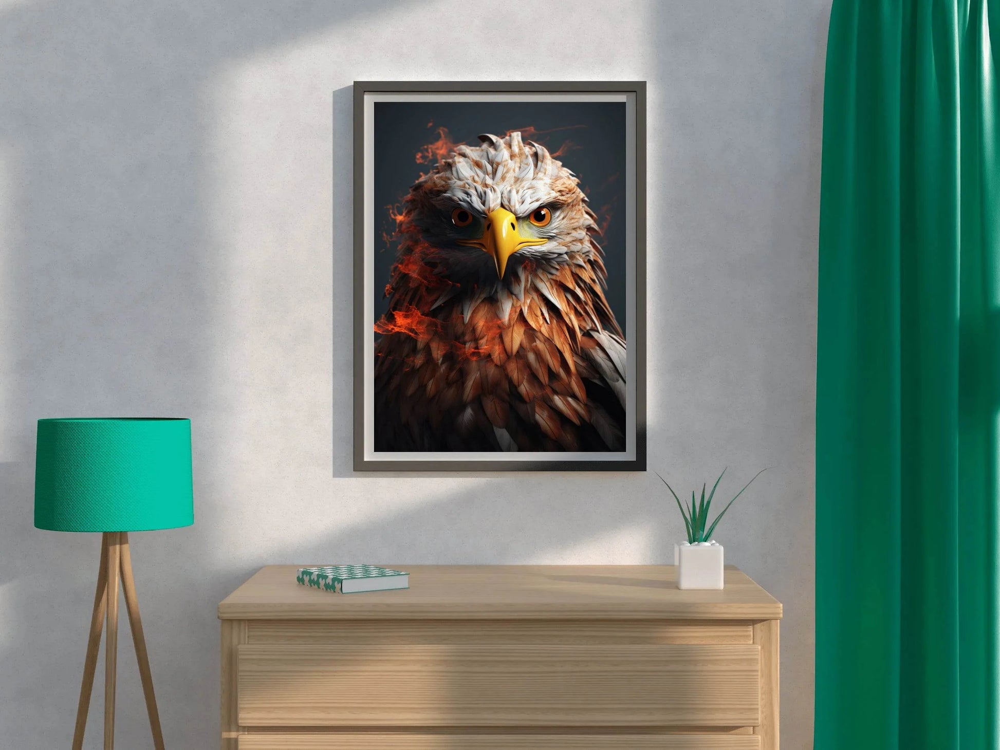 3D Eagle Painting Bird Wall Art - beink online art store