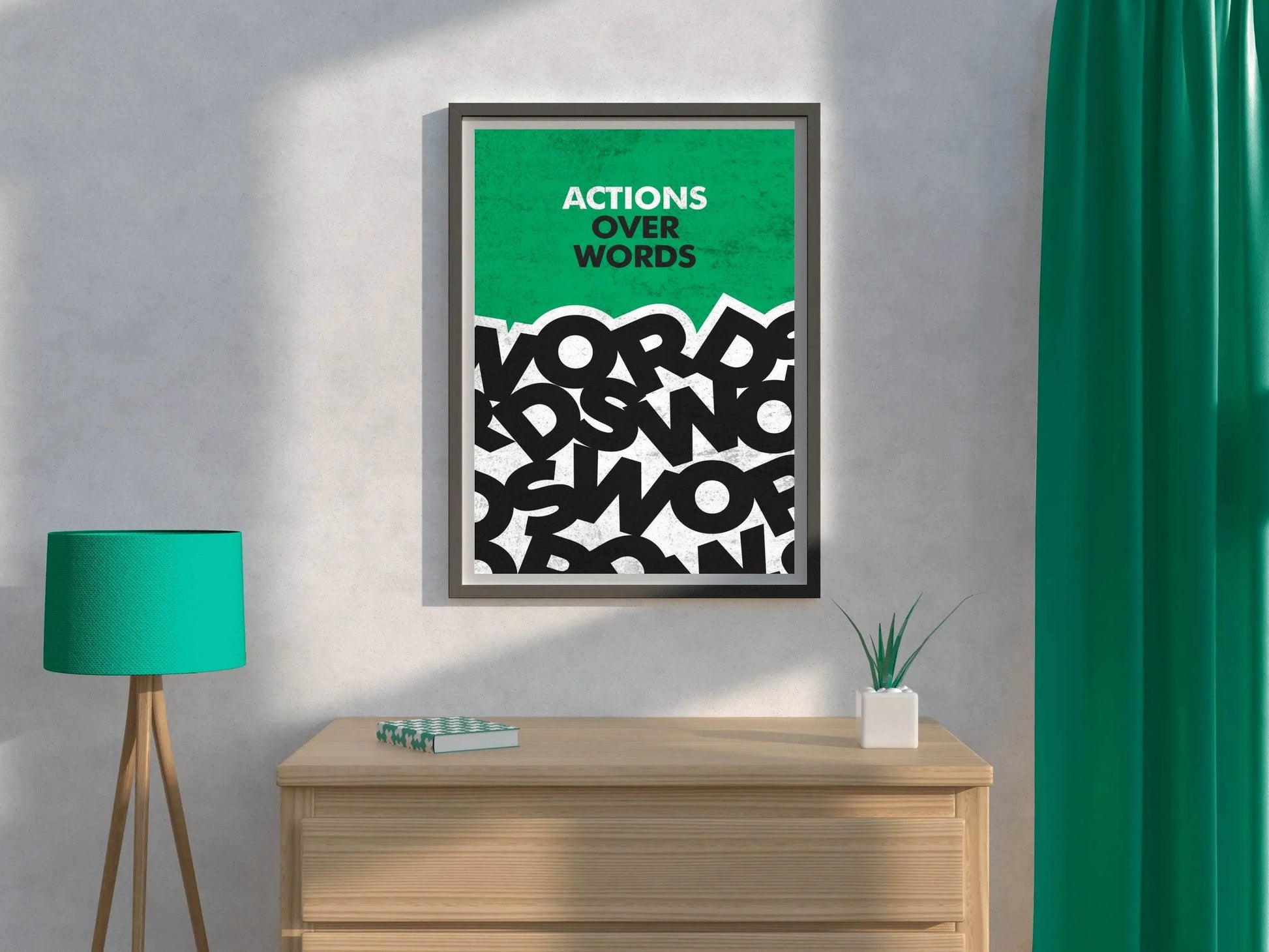 Action Quote Motivational Wall Art - beink online art store