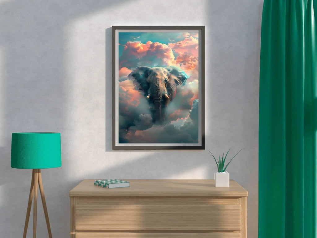 Painting of Fantasy Elephant Wall Art - beink online art store