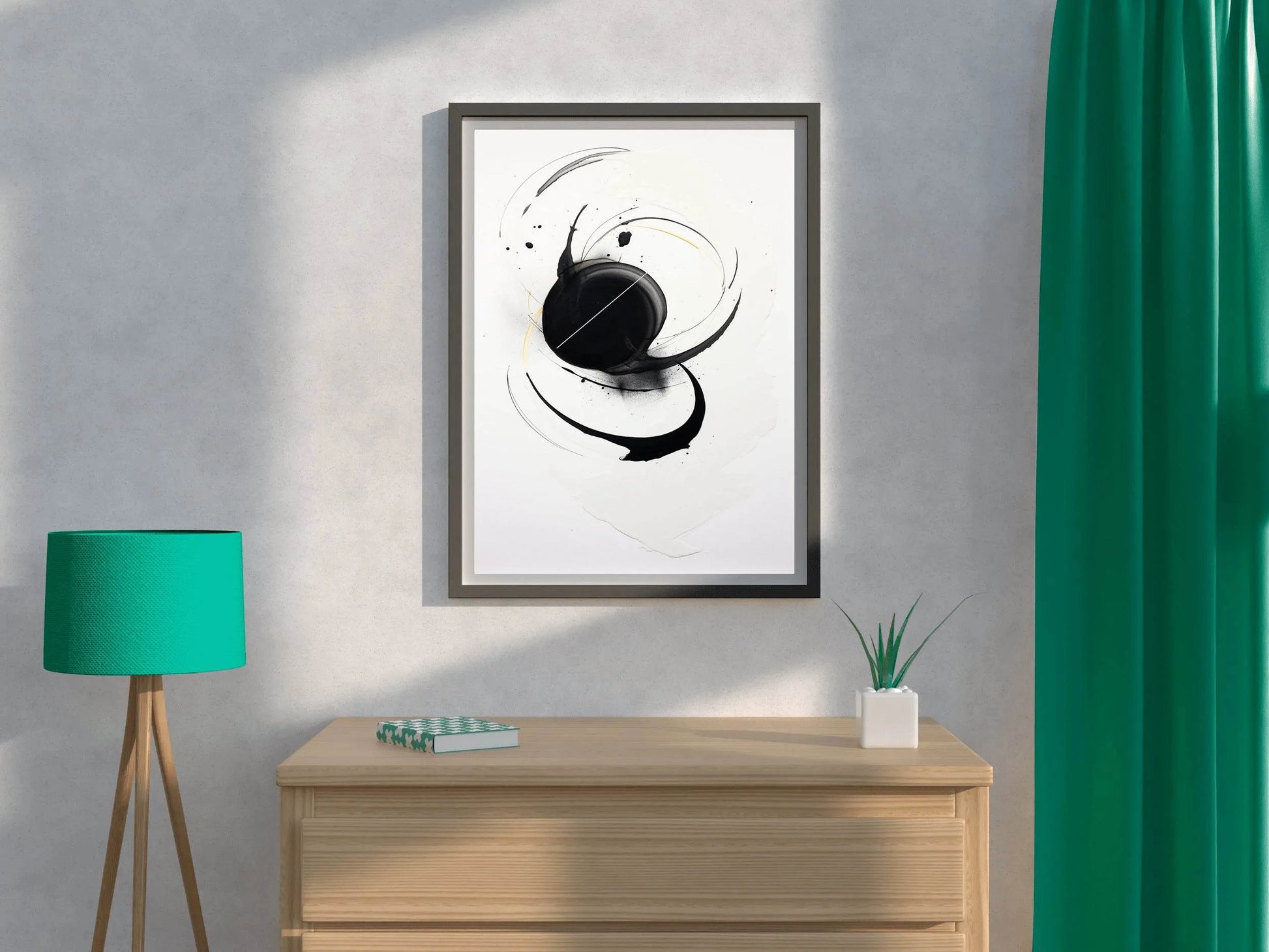 Black and White Painting Abstract Wall Art - beink online art store