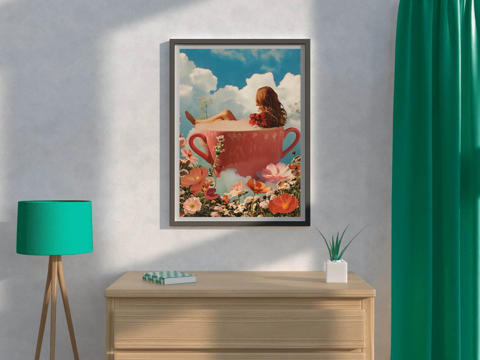 Photo Of A Girl in A Cup Wall Art - beink online art store