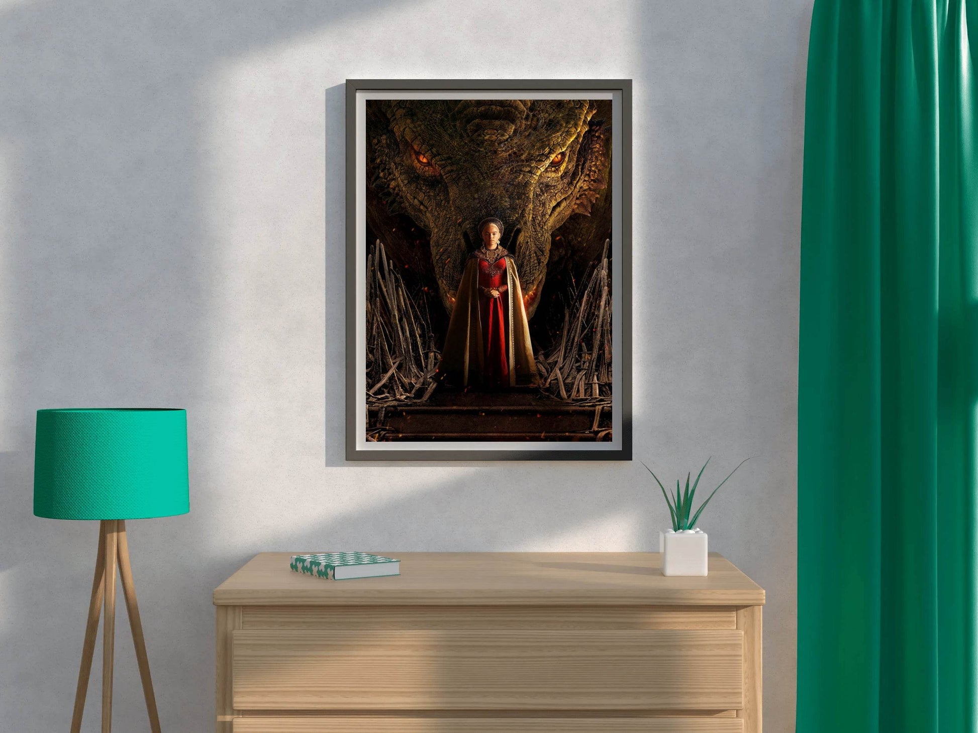 House of the Dragon Rhaenyra Targaryen Wall Art - beink online art store