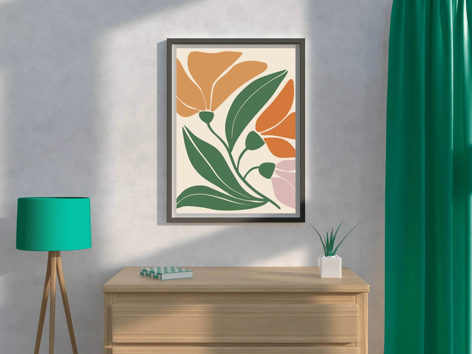 Abstract Autumn Blooms ArtWork - beink online art store