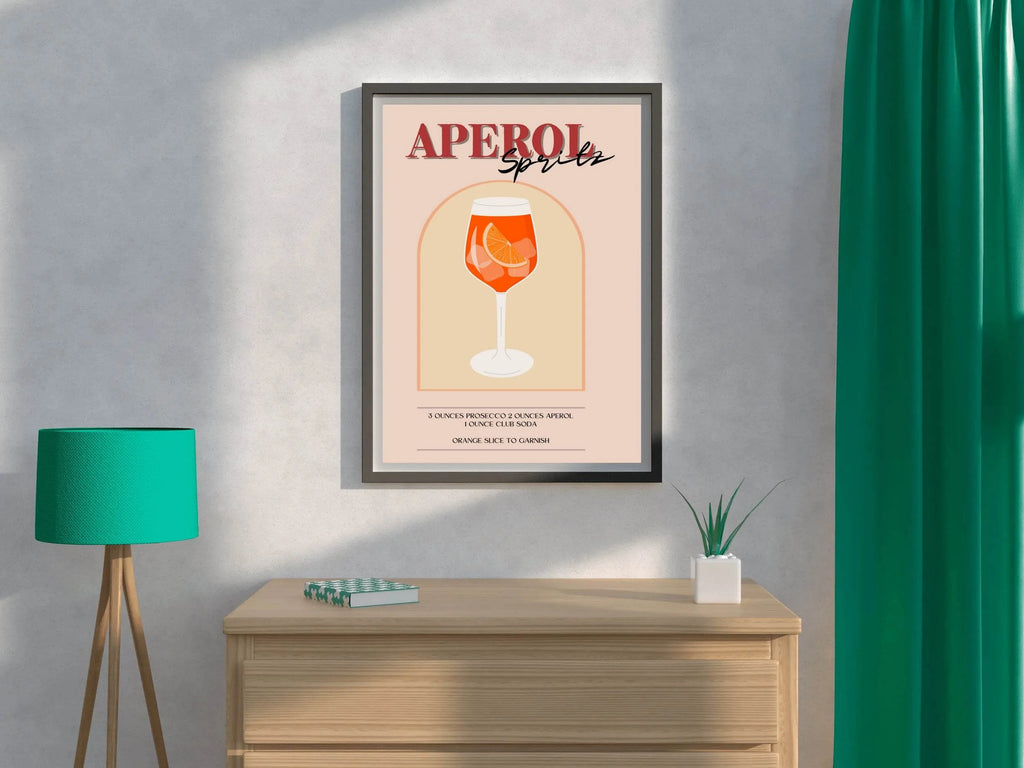 Ice and Orange Cocktail Wall Art - beink online art store