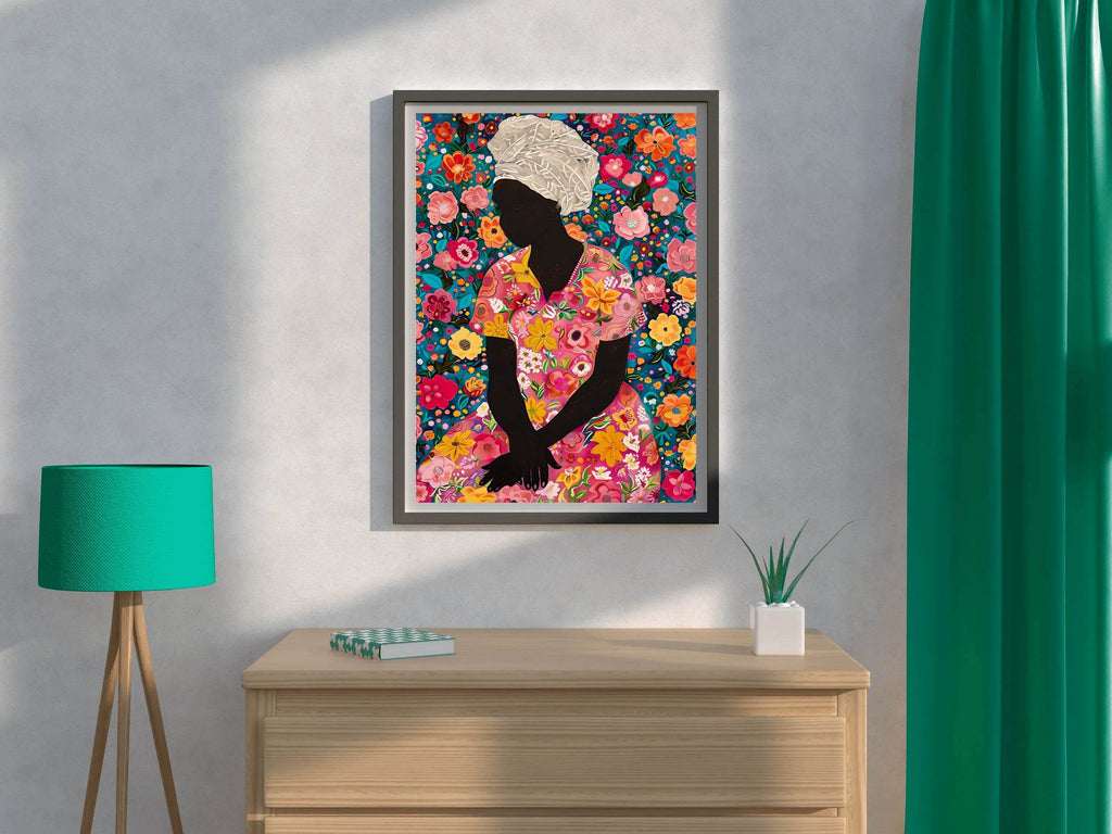 Lady of flower Wall Art - beink online art store