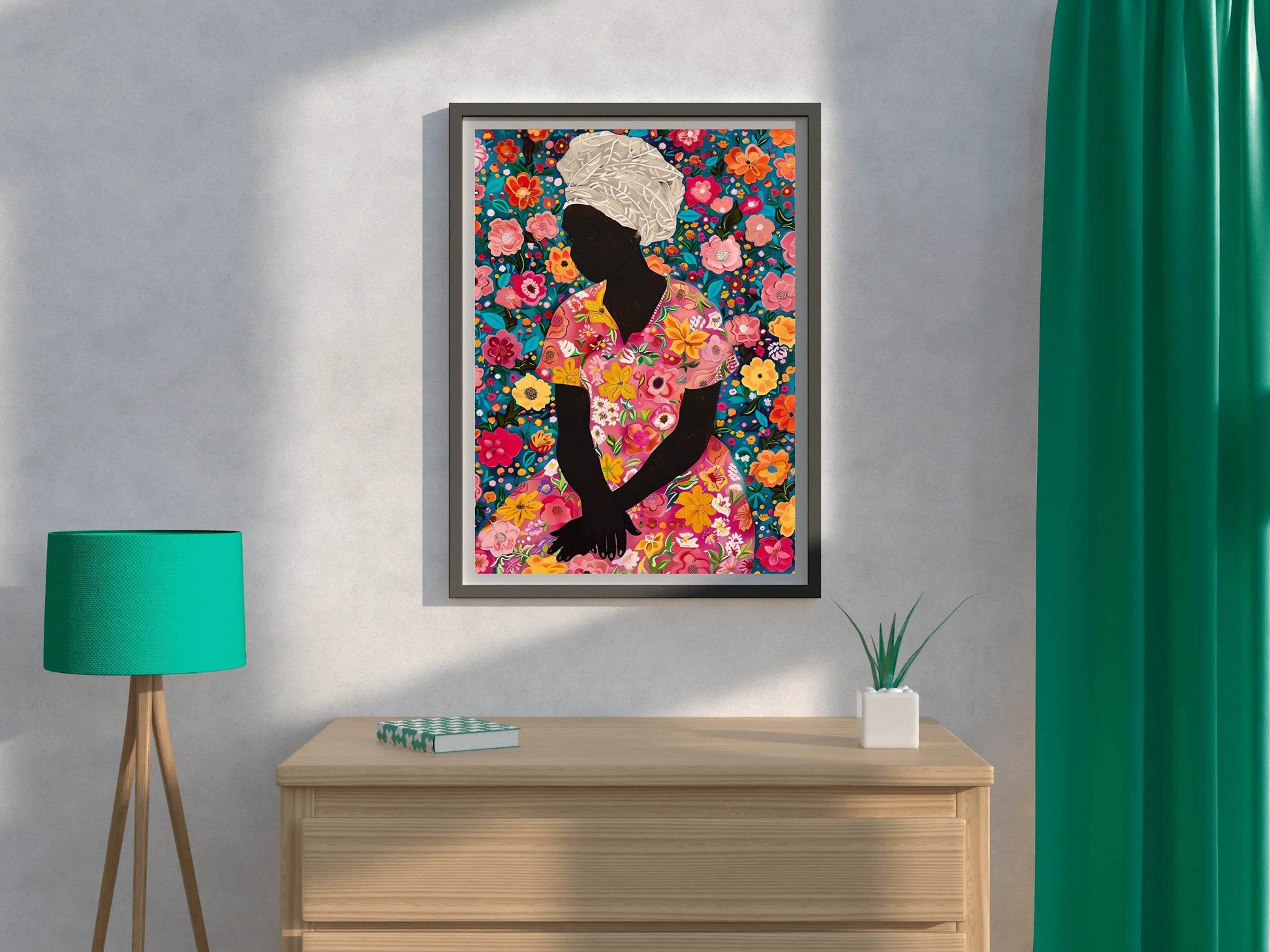 Lady of flower Wall Art - beink online art store