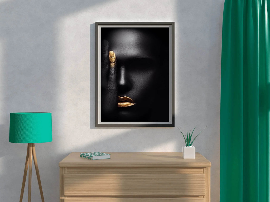 African Woman With one Open Eye Wall Art - beink online art store