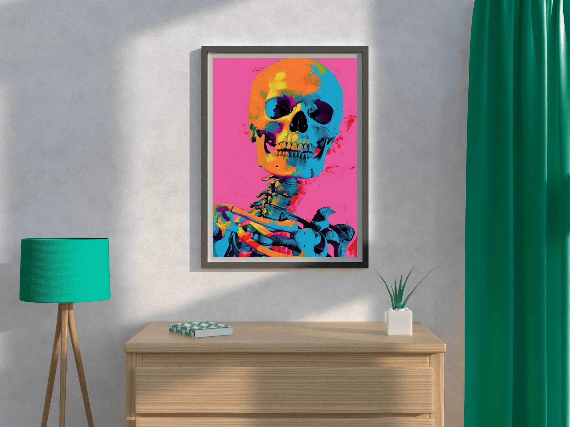 Skeleton Colorful Wall Art - beink online art store