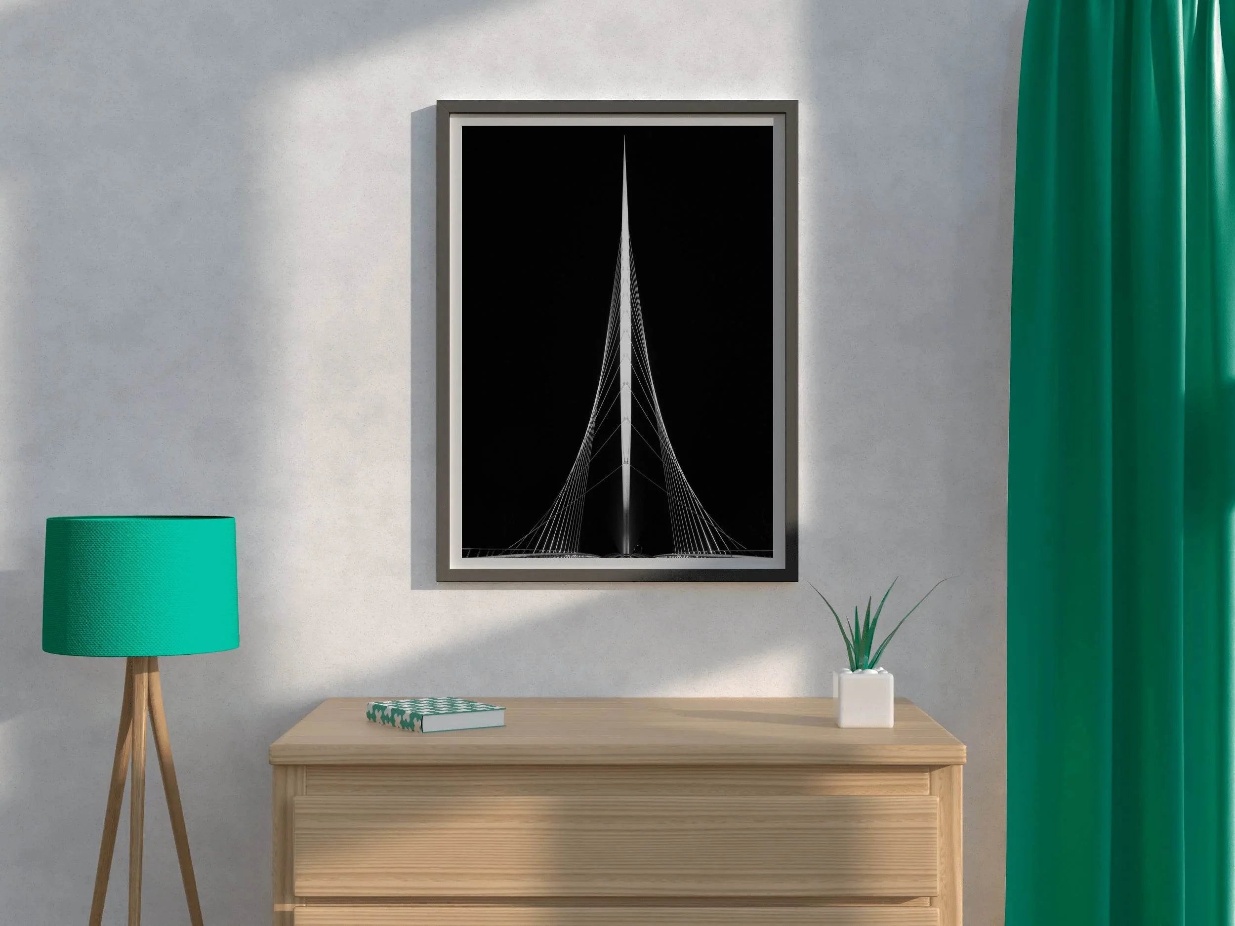 Chords Bridge Black & White Wall Art - beink online art store