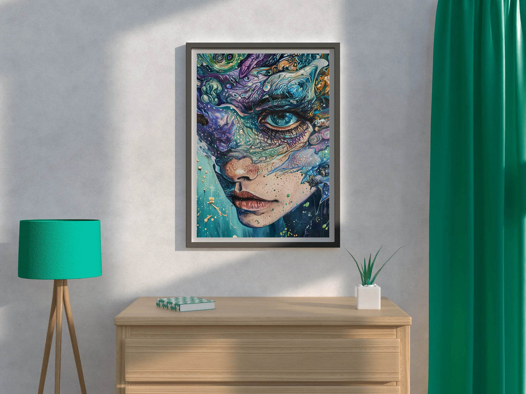 Abstract Generative women Art Wall Art - beink online art store