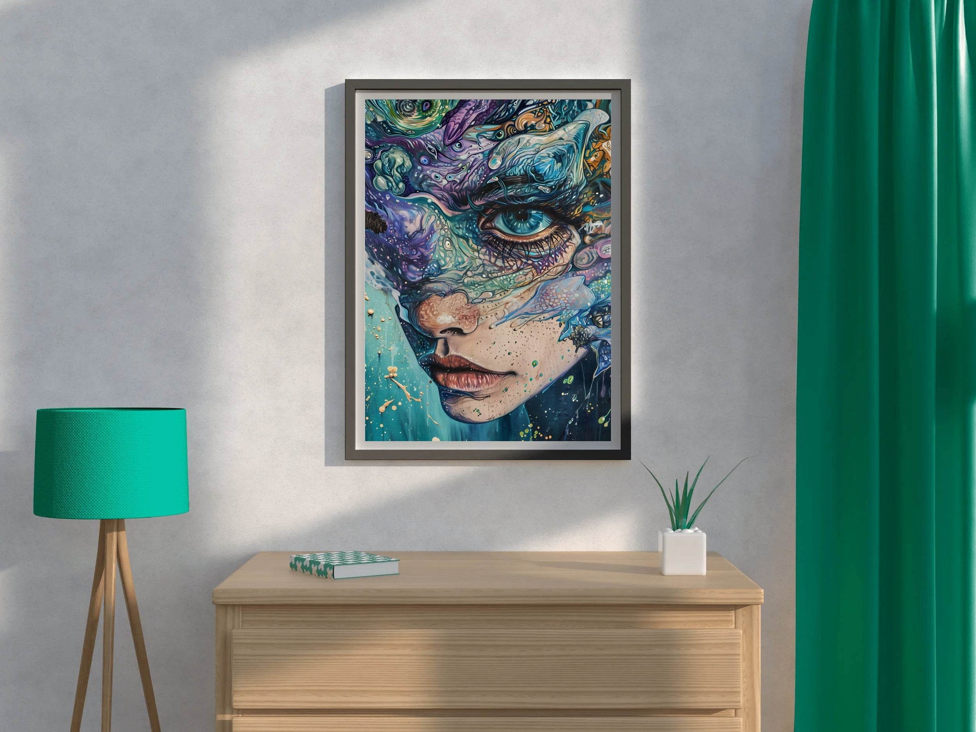 Abstract Generative women Art Wall Art - beink online art store