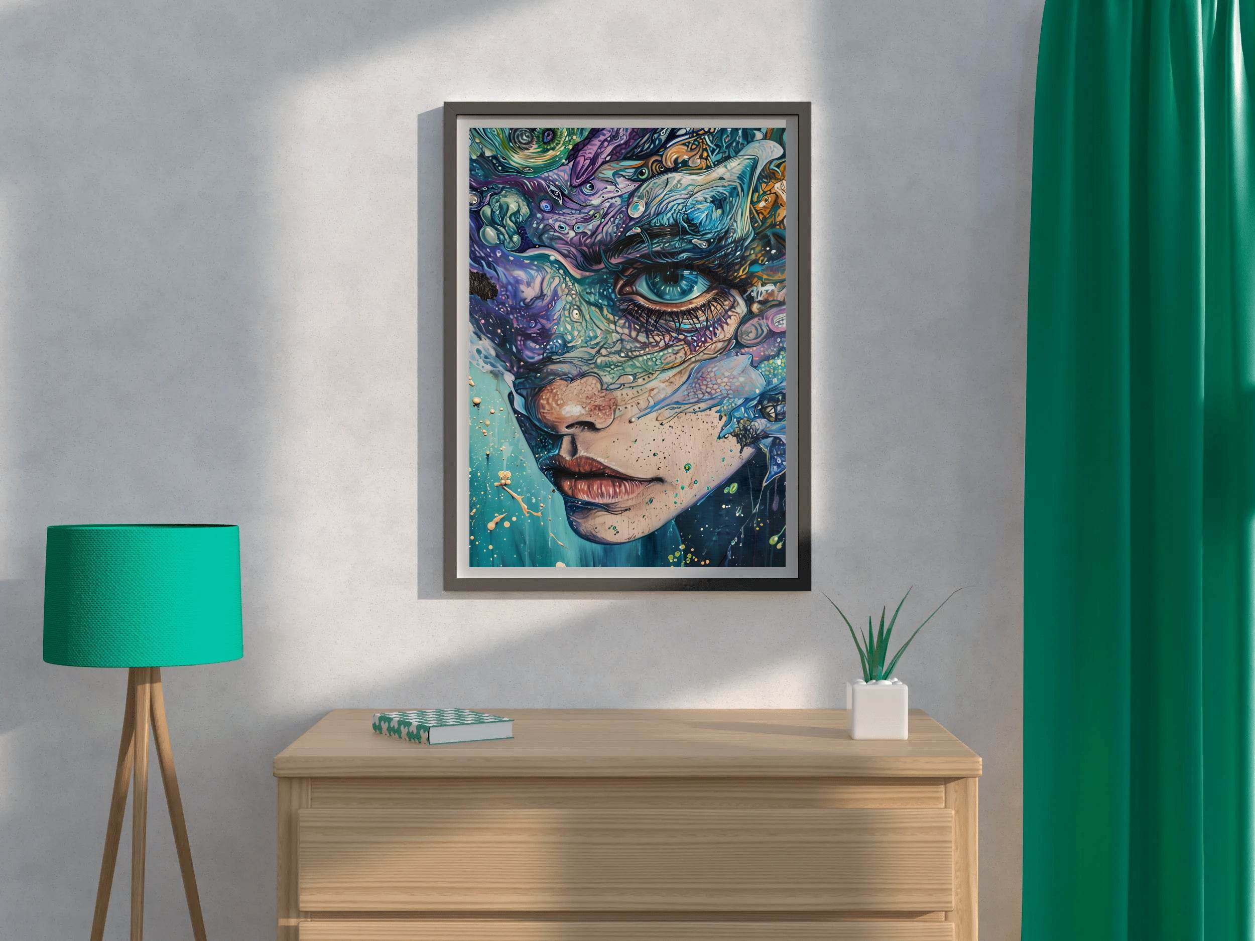 Abstract Generative women Art Wall Art - beink online art store