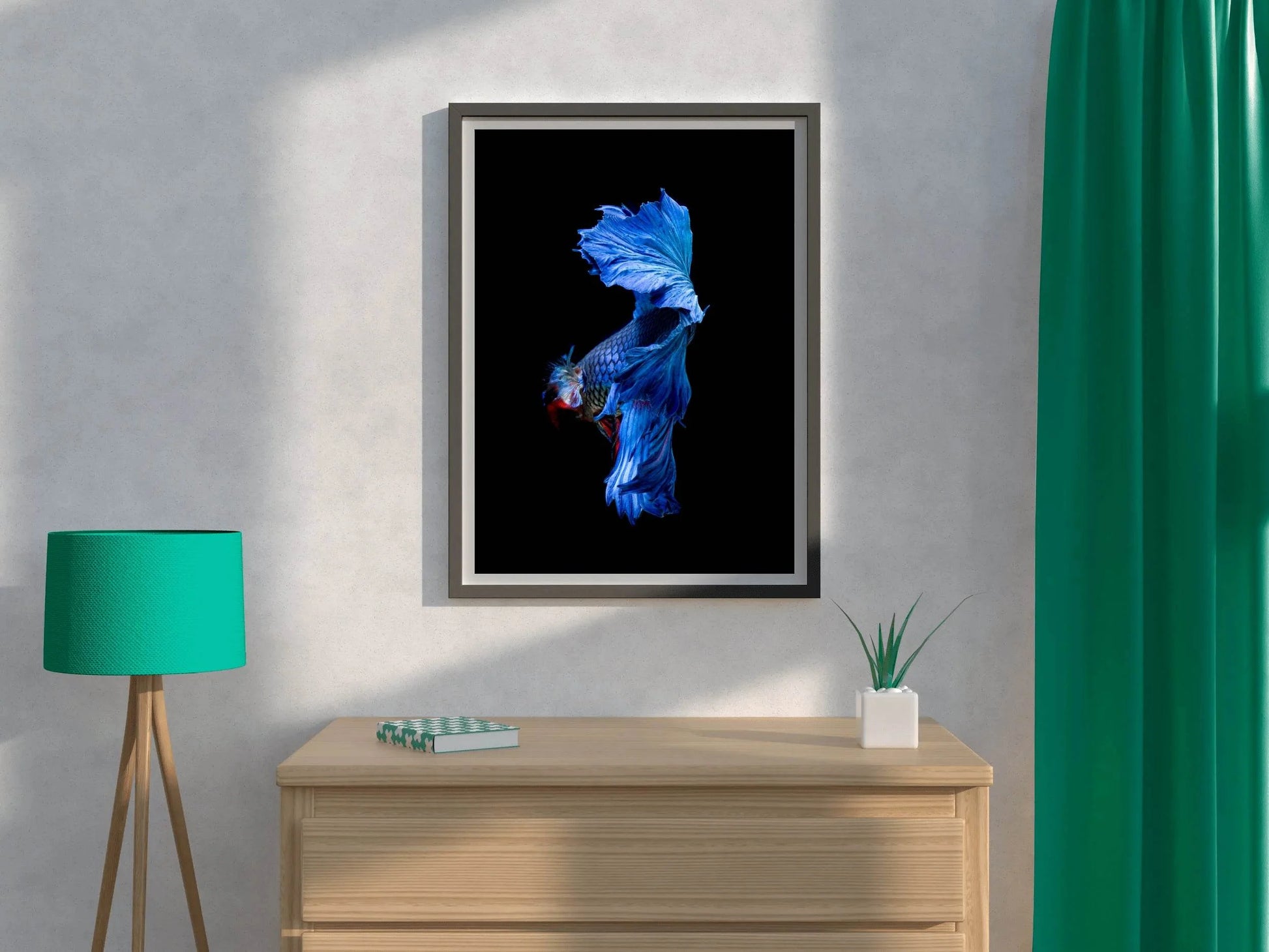 Siamese Fighting Fish Animal Wall Art - beink online art store