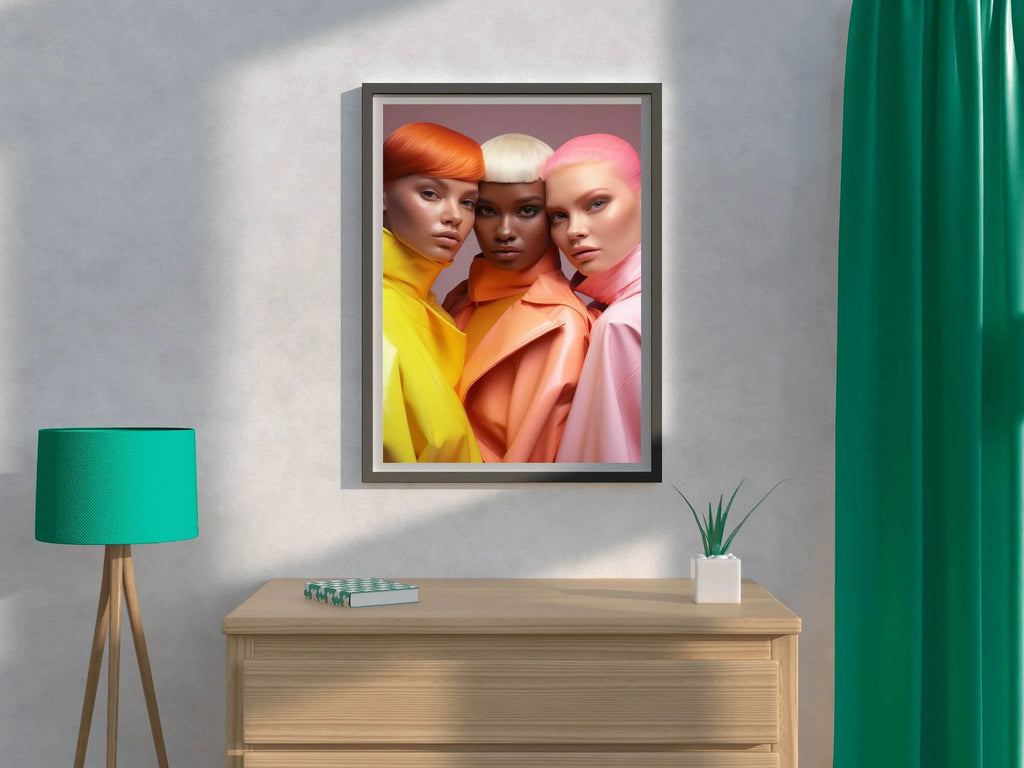 European Style Fantasy Hairstyle Wall Art - beink online art store