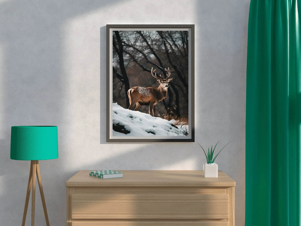 Bactrian Deer Animal Wall Art - beink online art store