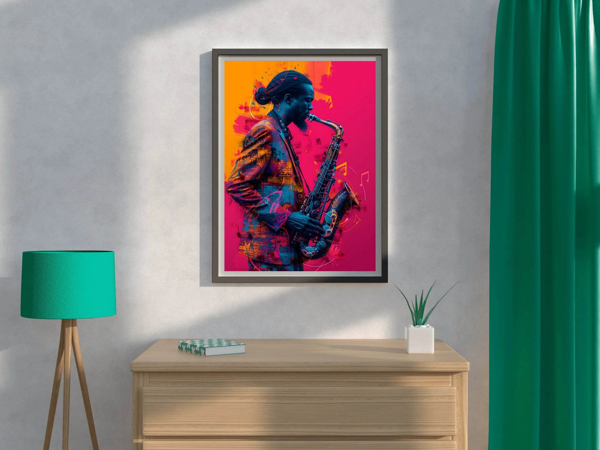 Saxophone Player Wall Art - beink online art store