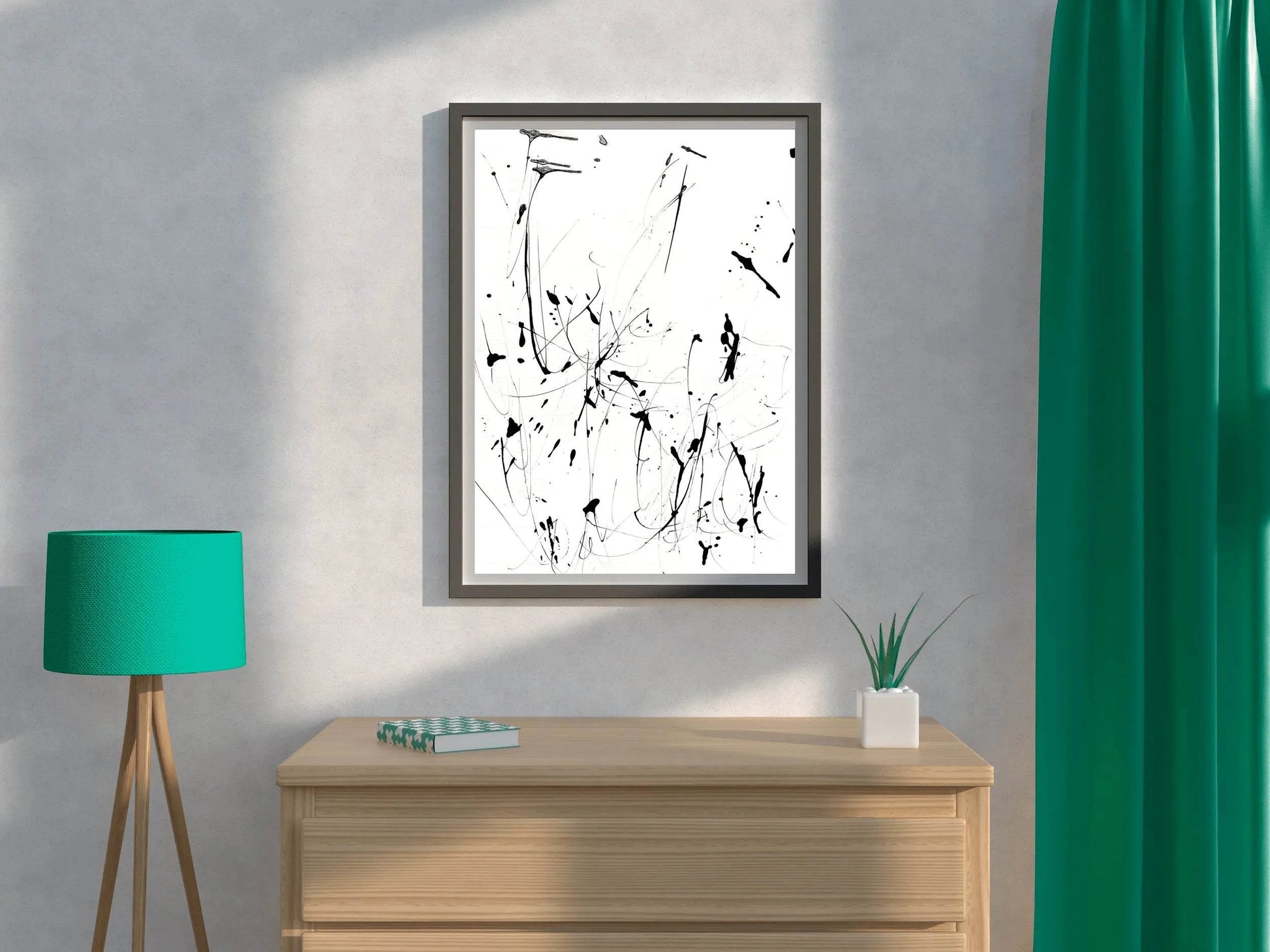 Abstract Ink Splatter Wall Art - beink online art store