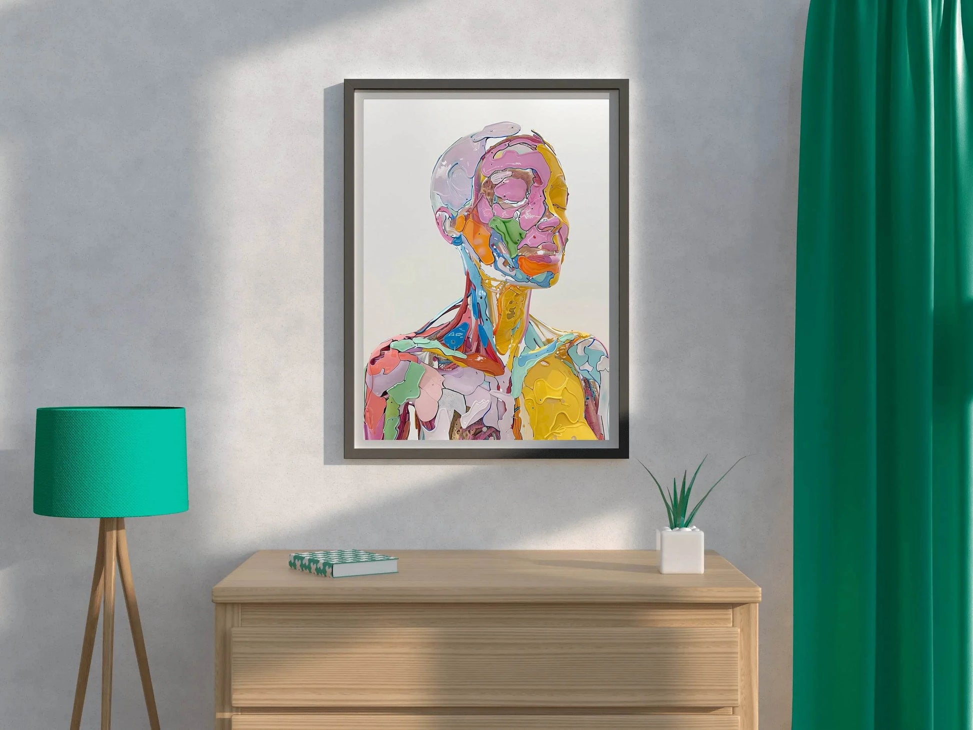 Colorful Anatomy- Oil Paint Women Wall Art - beink online art store