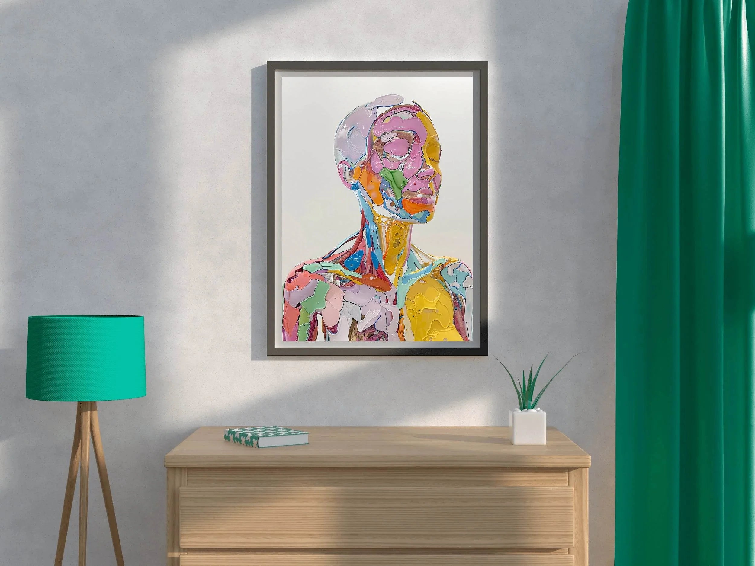 Colorful Anatomy- Oil Paint Women Wall Art - beink online art store