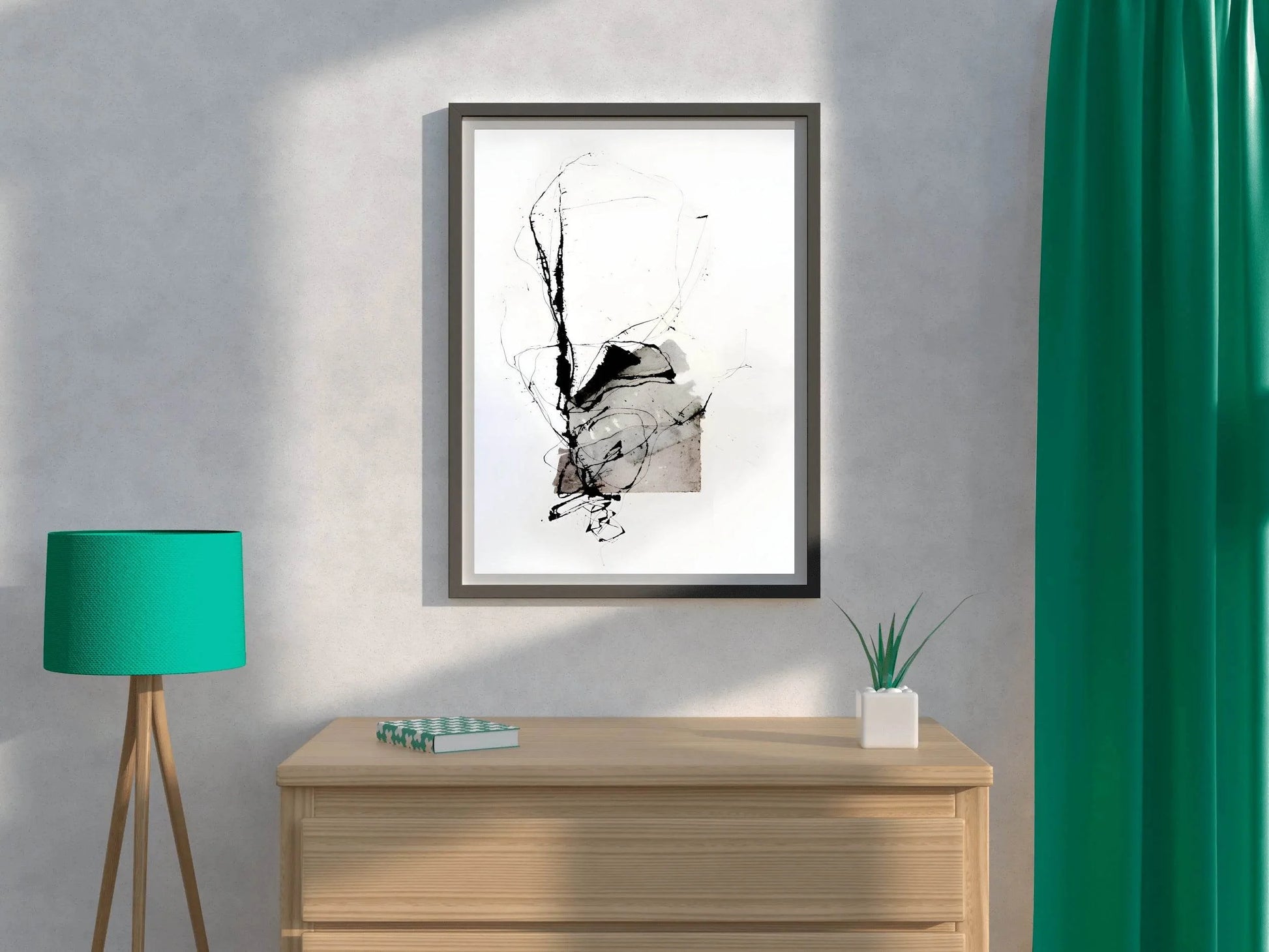 Ink-Stained Patch Modern Wall Art - beink online art store