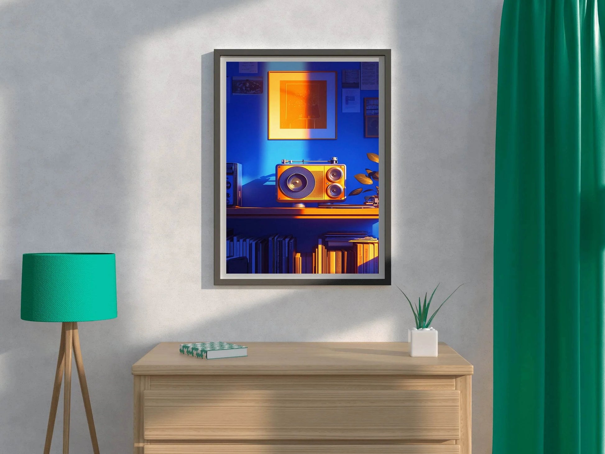 A Wiew Old Tape Recorder Wall Art - beink online art store