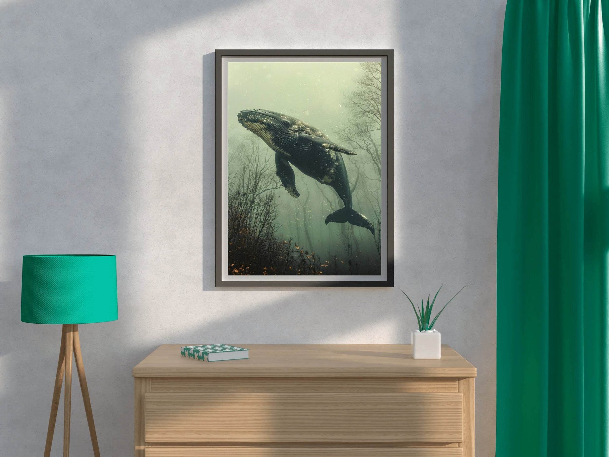 Humpback Whale Animal Wall Art - beink online art store