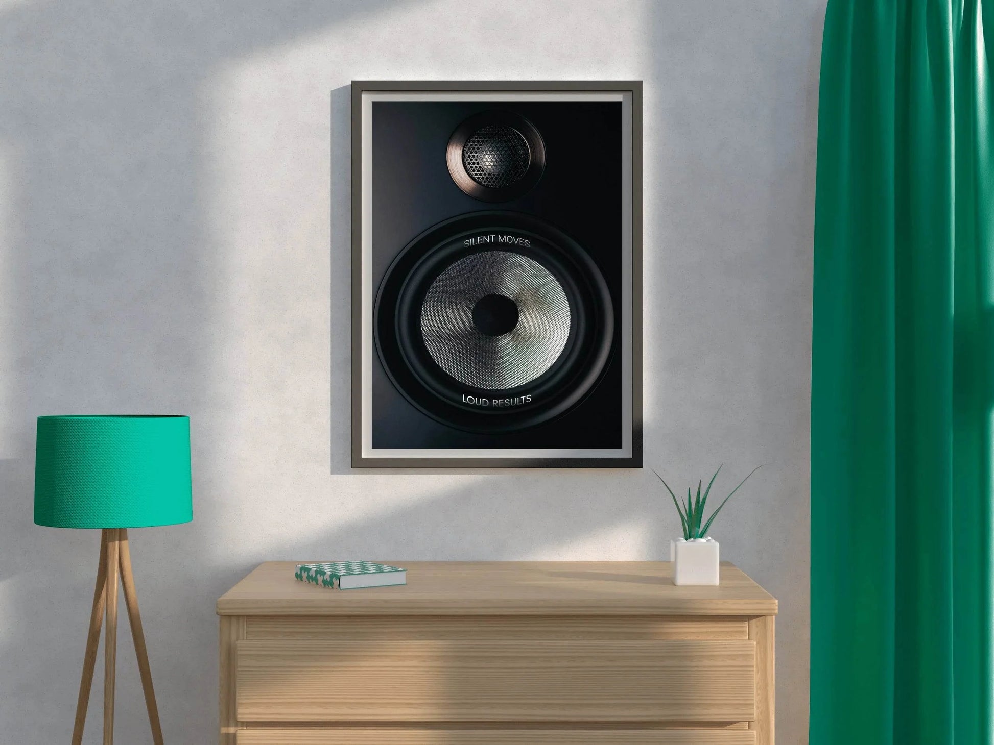 Motivational Melody - Silent Moves Loud Results Wall Art - beink online art store