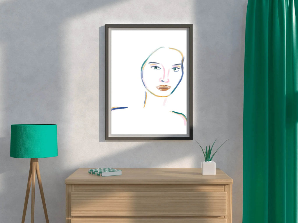 The Woman Pale Face Wall Art - beink online art store
