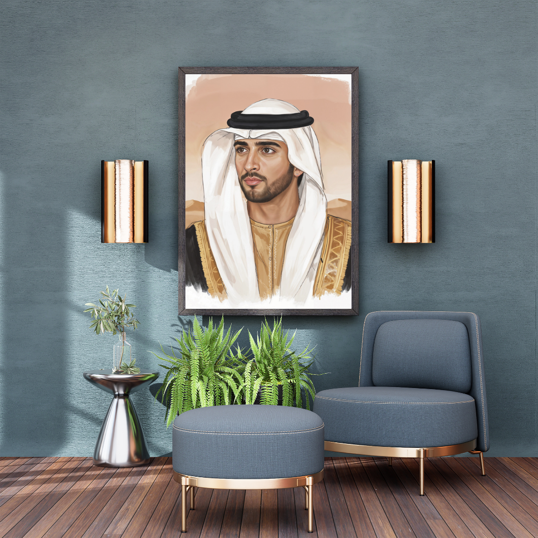 His Highness Sheikh Hamdan bin Mohammed bin Rashid Al Maktoum Artwork 4