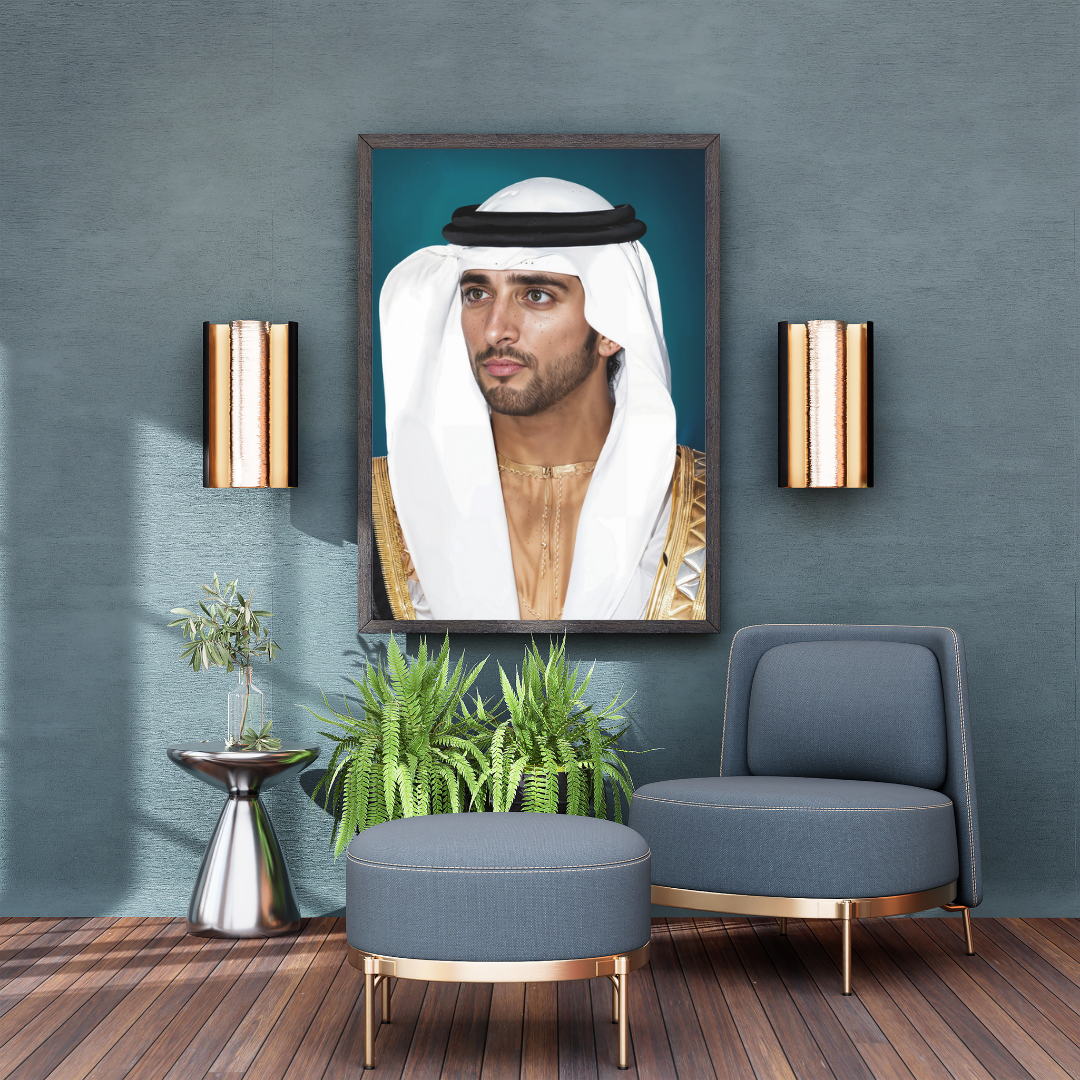 His Highness Sheikh Hamdan bin Mohammed bin Rashid Al Maktoum Artwork 2