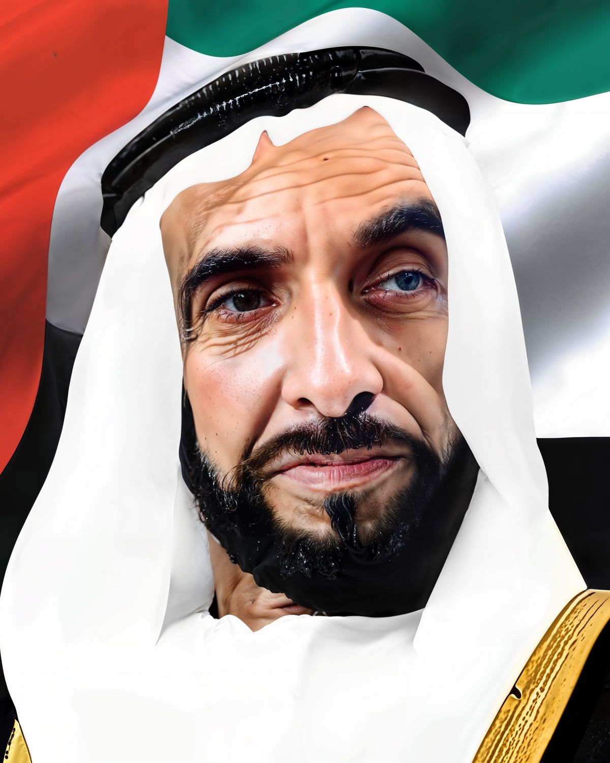His Highness Sheikh Zayed Bin Sultan Al Nahyan Art Print 3