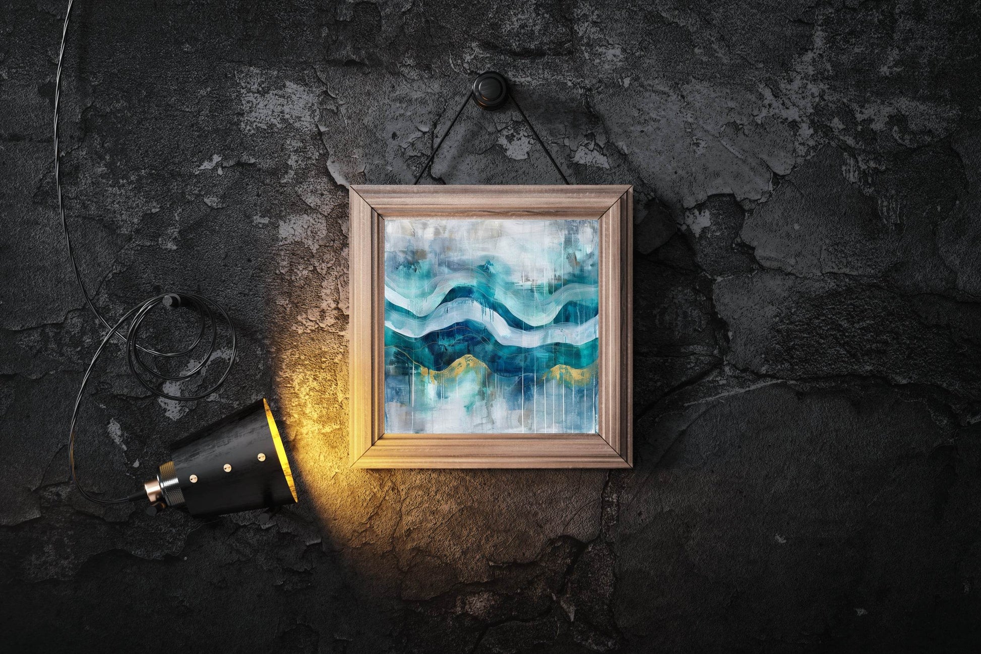 Mountain Brush Strokes Abstract Wall Art - beink online art store