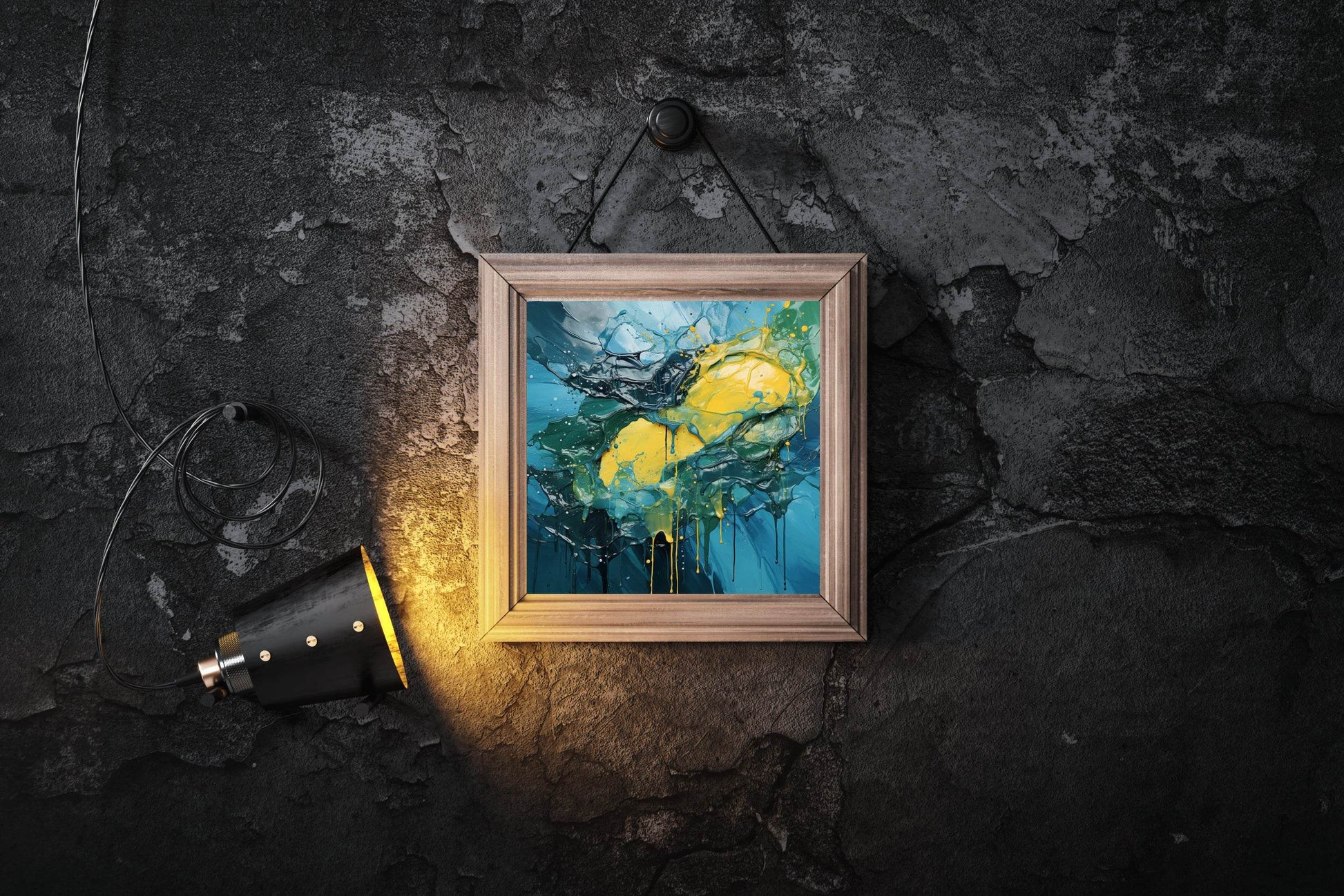 3D Effect Multi Color Brush Strokes Abstract Wall Art - beink online art store