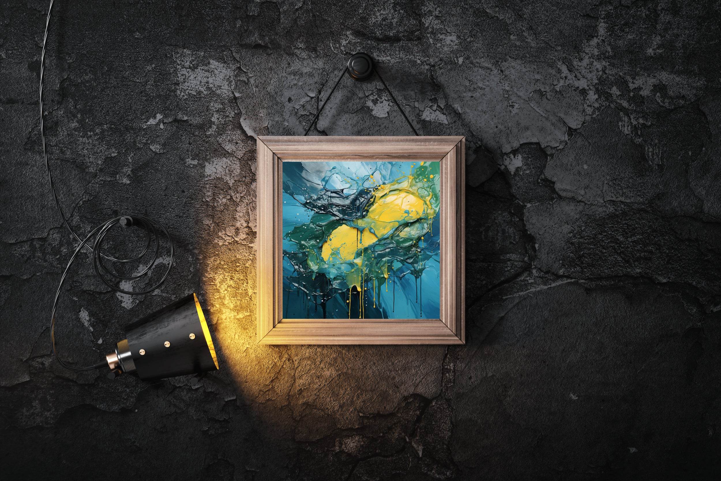 3D Effect Multi Color Brush Strokes Abstract Wall Art - beink online art store