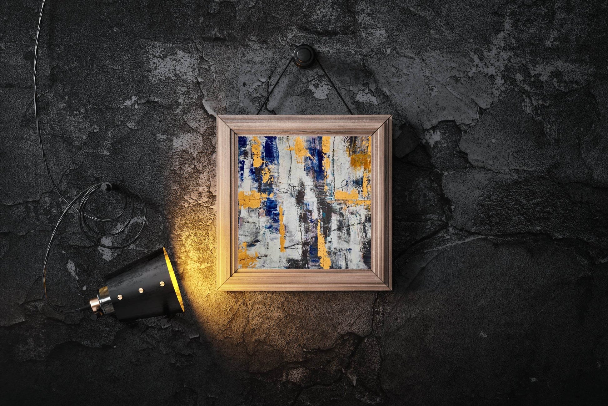 Brush Stroke Patch Abstract Wall Art - beink online art store