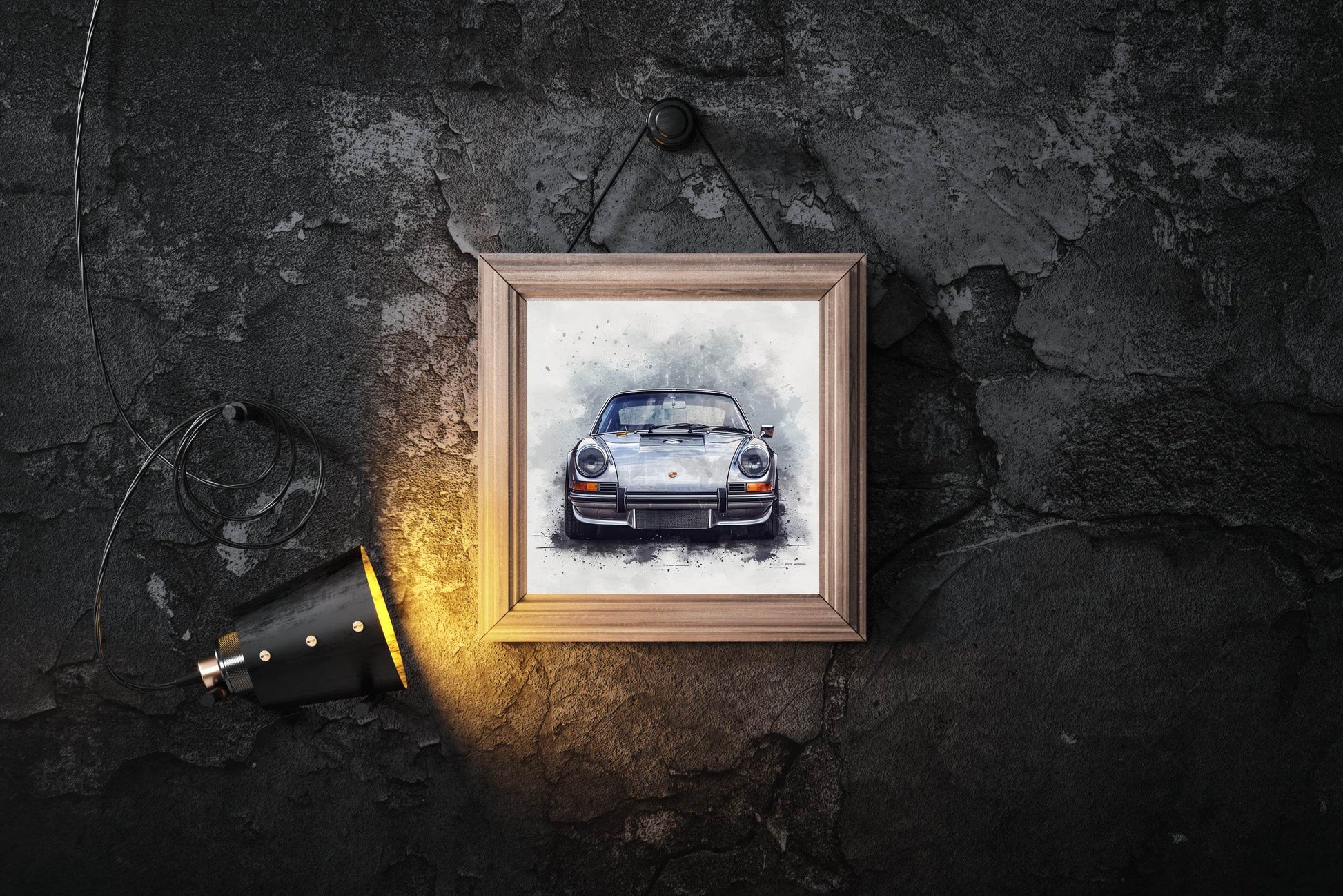 Watercolor Porsche911 Wall Art - beink online art store