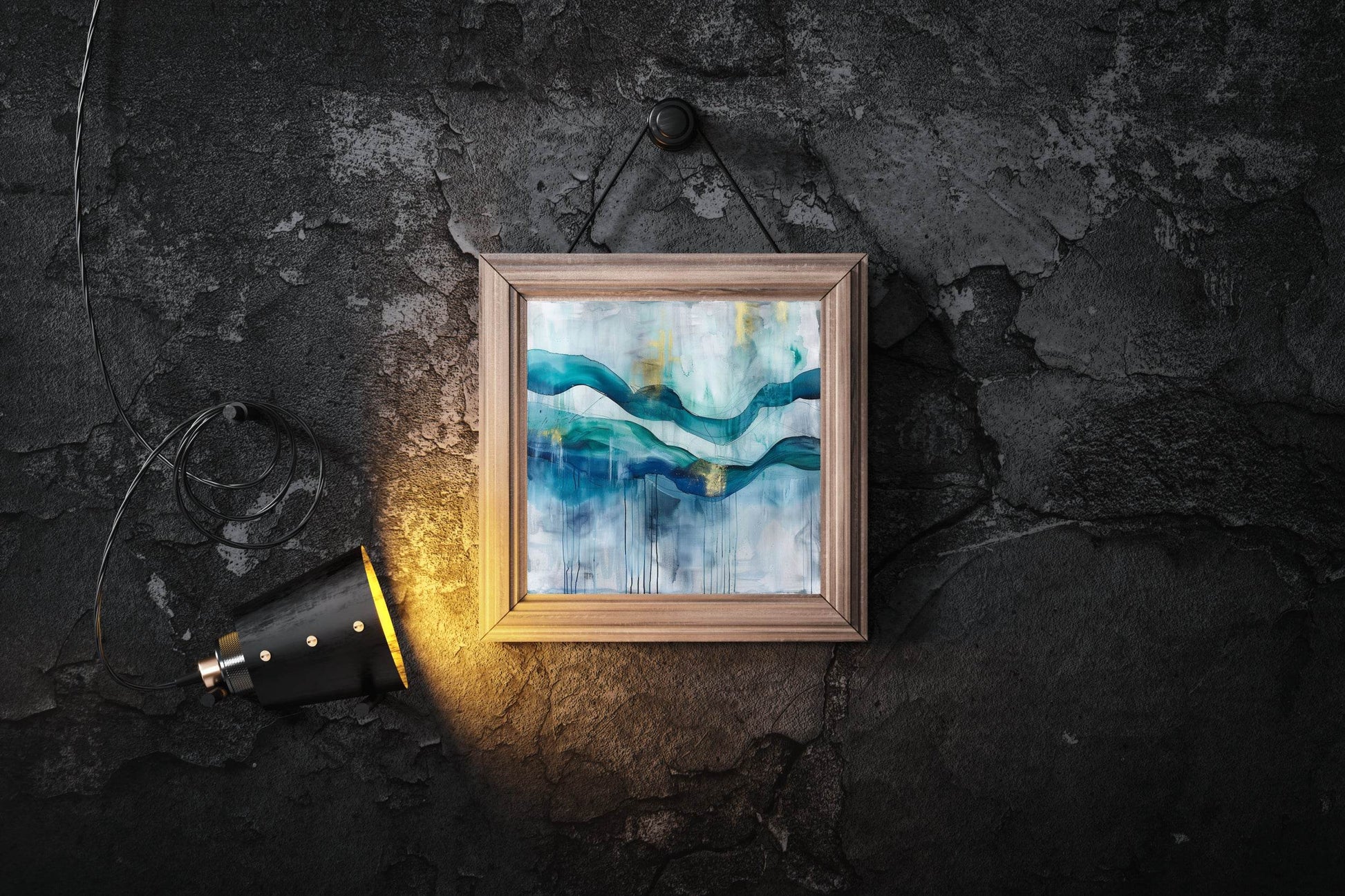 Elegent Water Paint Abstract Wall Art - beink online art store