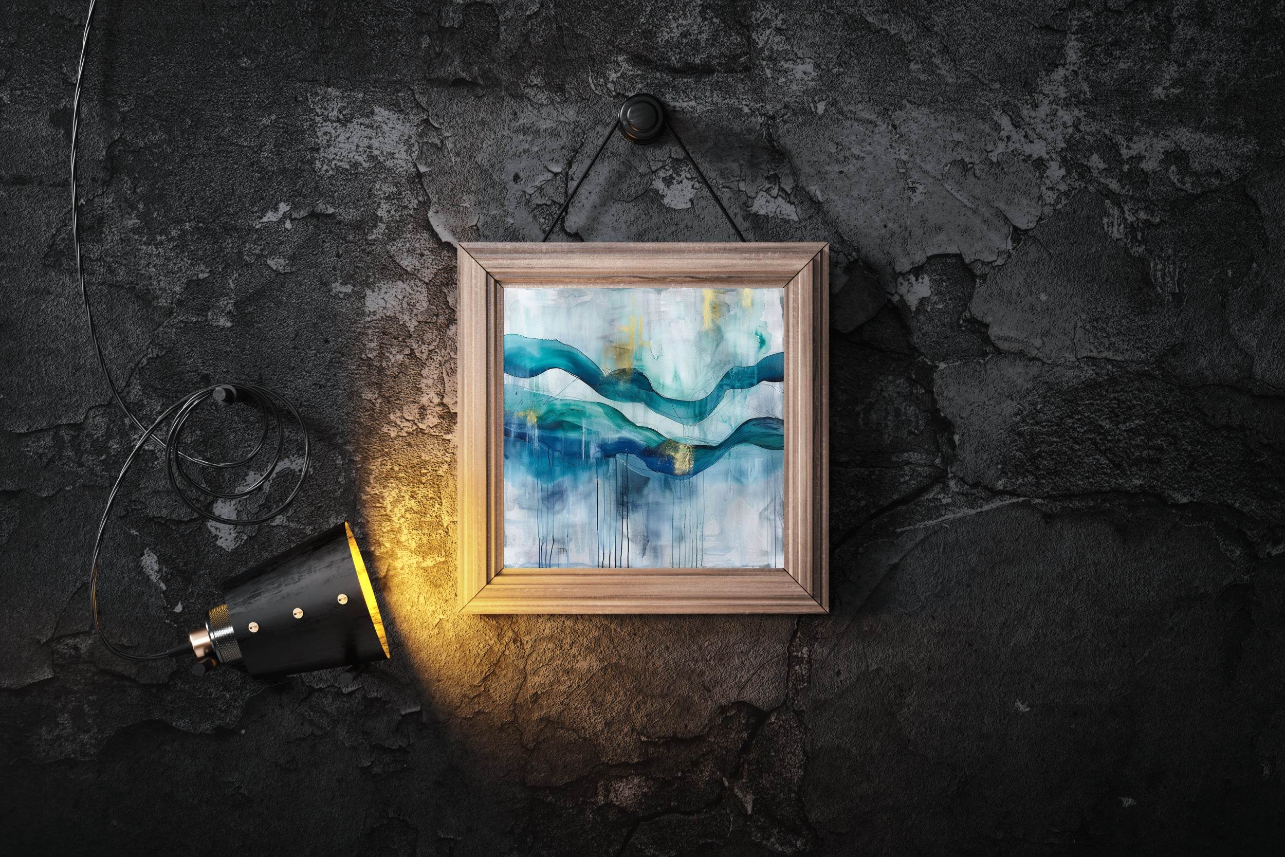 Elegent Water Paint Abstract Wall Art - beink online art store