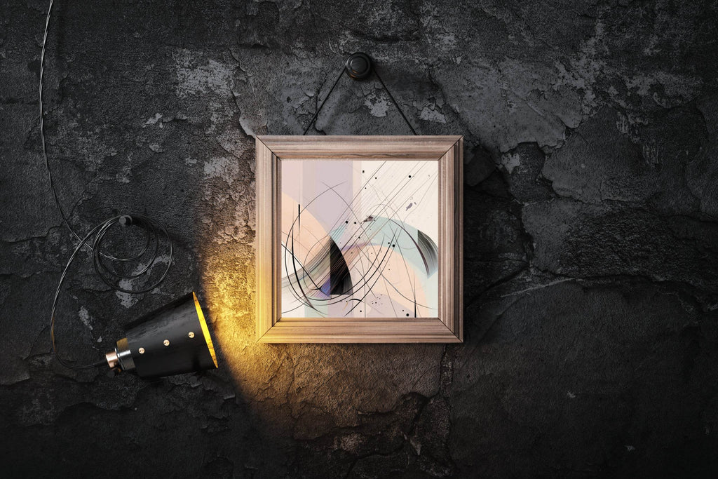 Colorful Lines Composition Abstract Wall Art - beink online art store