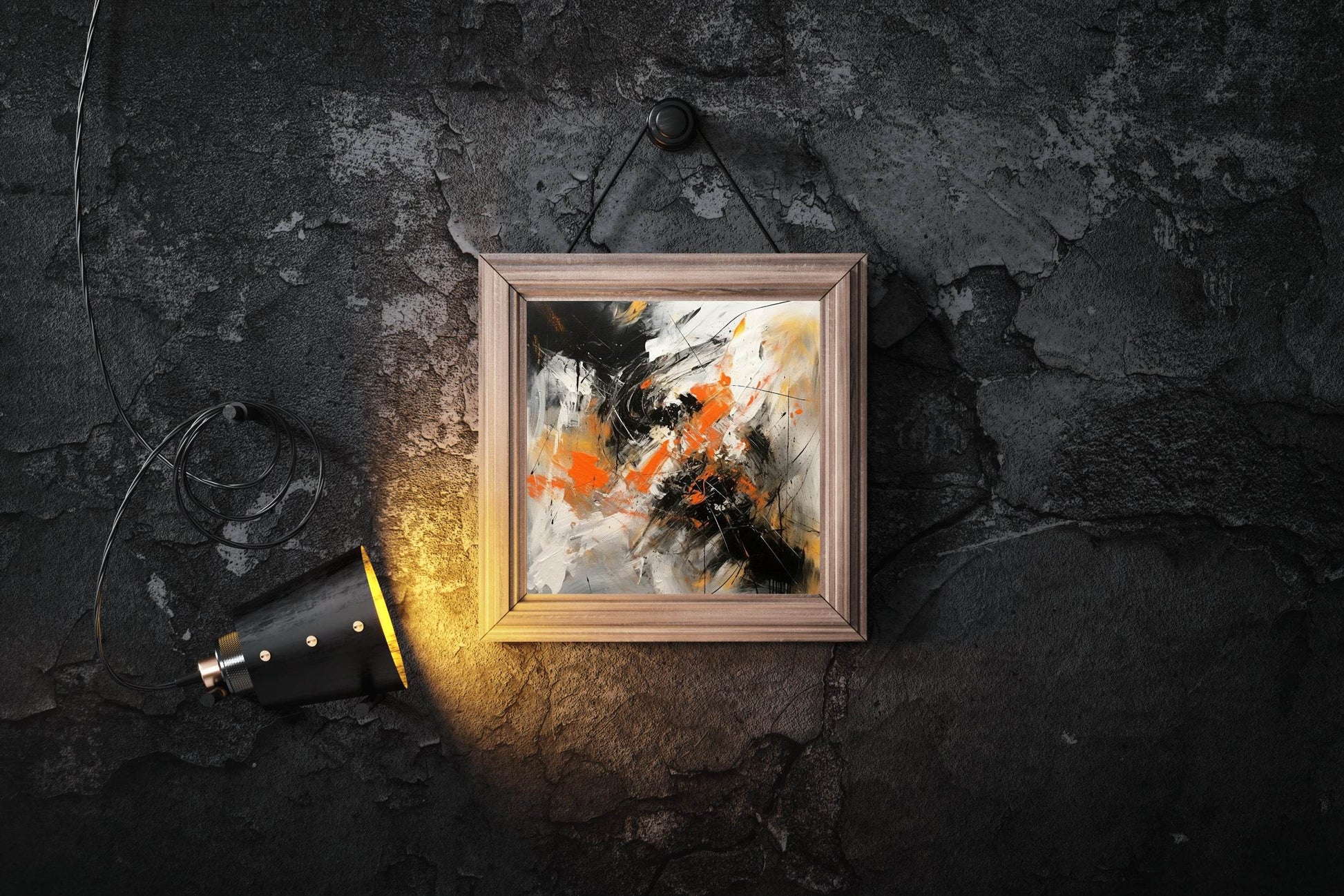 Oil Pain Strokes On Canvas Abstract Wall Art - beink online art store