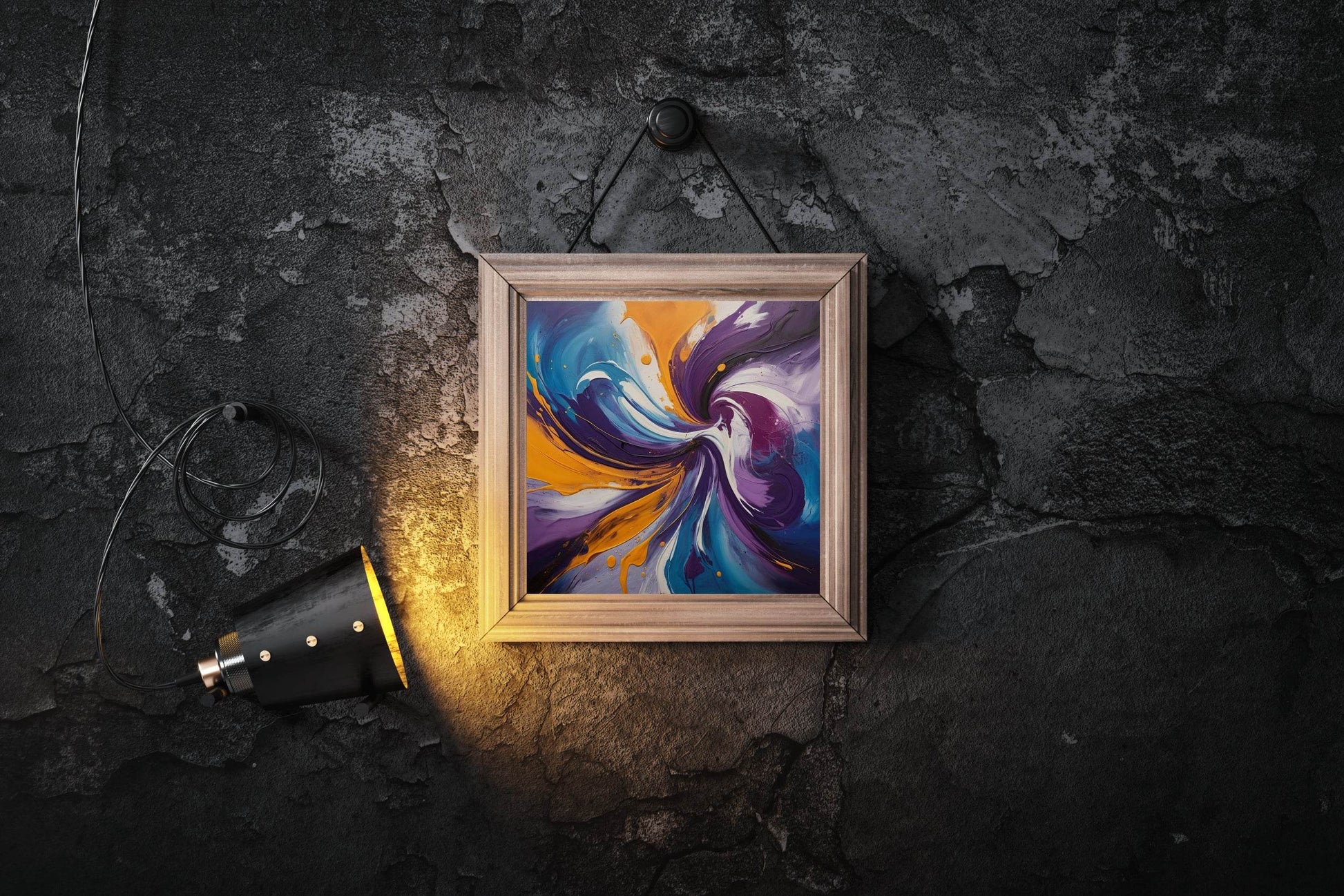Flower Style Oil Paint Abstract Wall Art - beink online art store
